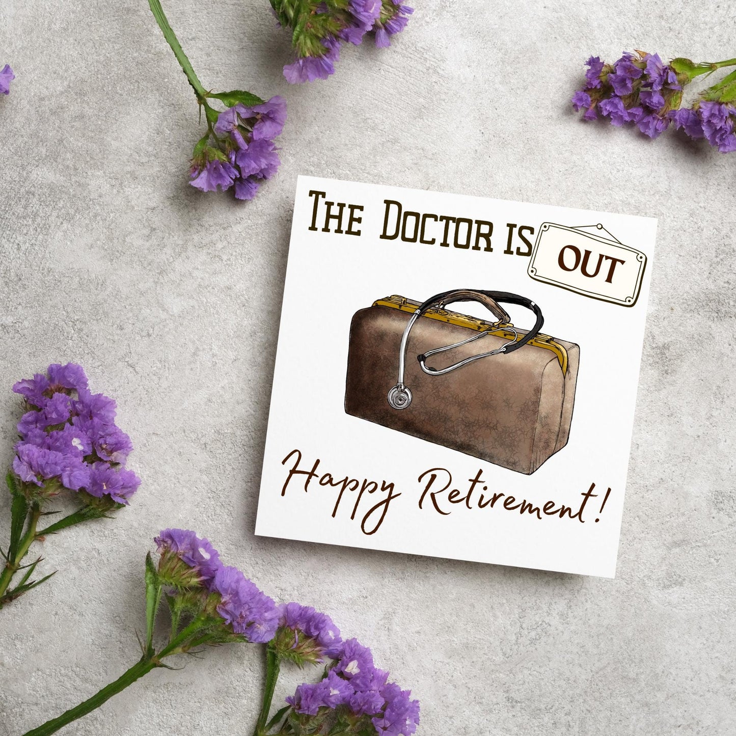 Dr Retirement Card, Leaving Card for Doctor, Happy Retirement Card, Retired Card, Retiring, We'll Miss You Card, GP Doctor Retirement Card