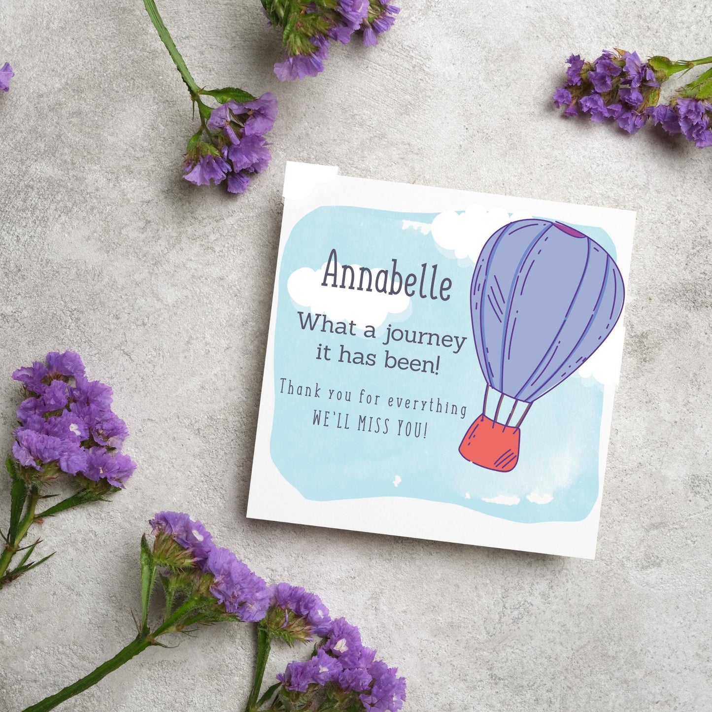 Retirement Card, Leaving Card for Teacher, Personalised Retirement Card, Retired Card, Retiring, We'll Miss You Card, Office Retirement Card