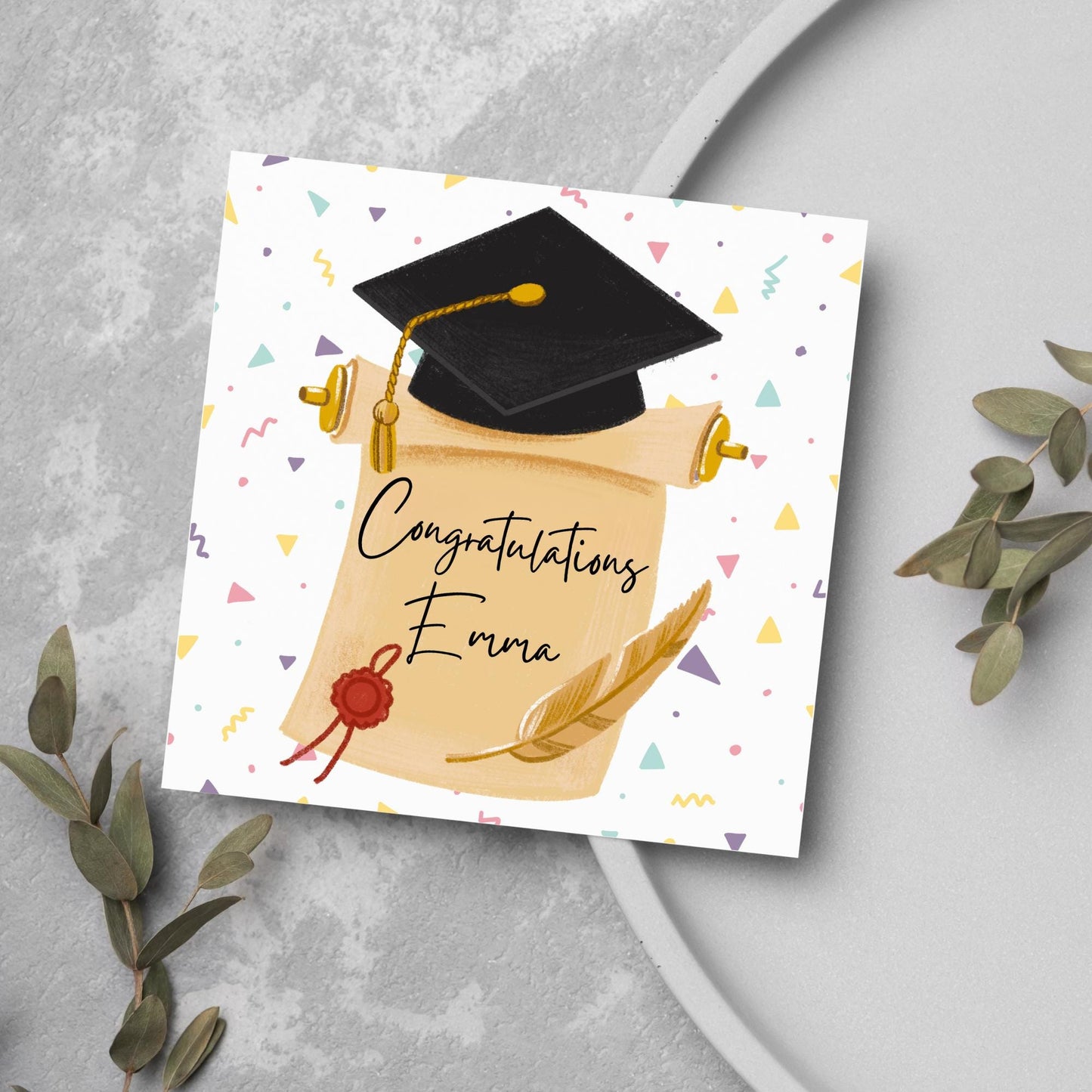 Personalised Graduation Congratulations Card, Well Done Card, Customised Well Done Card, Well Done Card from Mum, Graduate Degree 2025