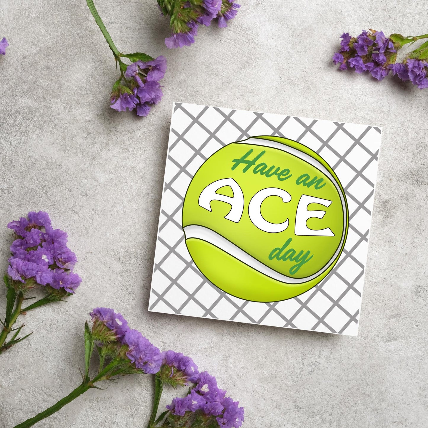Tennis Card, Ace Birthday Card, Tennis Congratulations Card, Tennis Love Card, Tennis Pun Any Occasion Card, Sports Congrats, Wimbledon