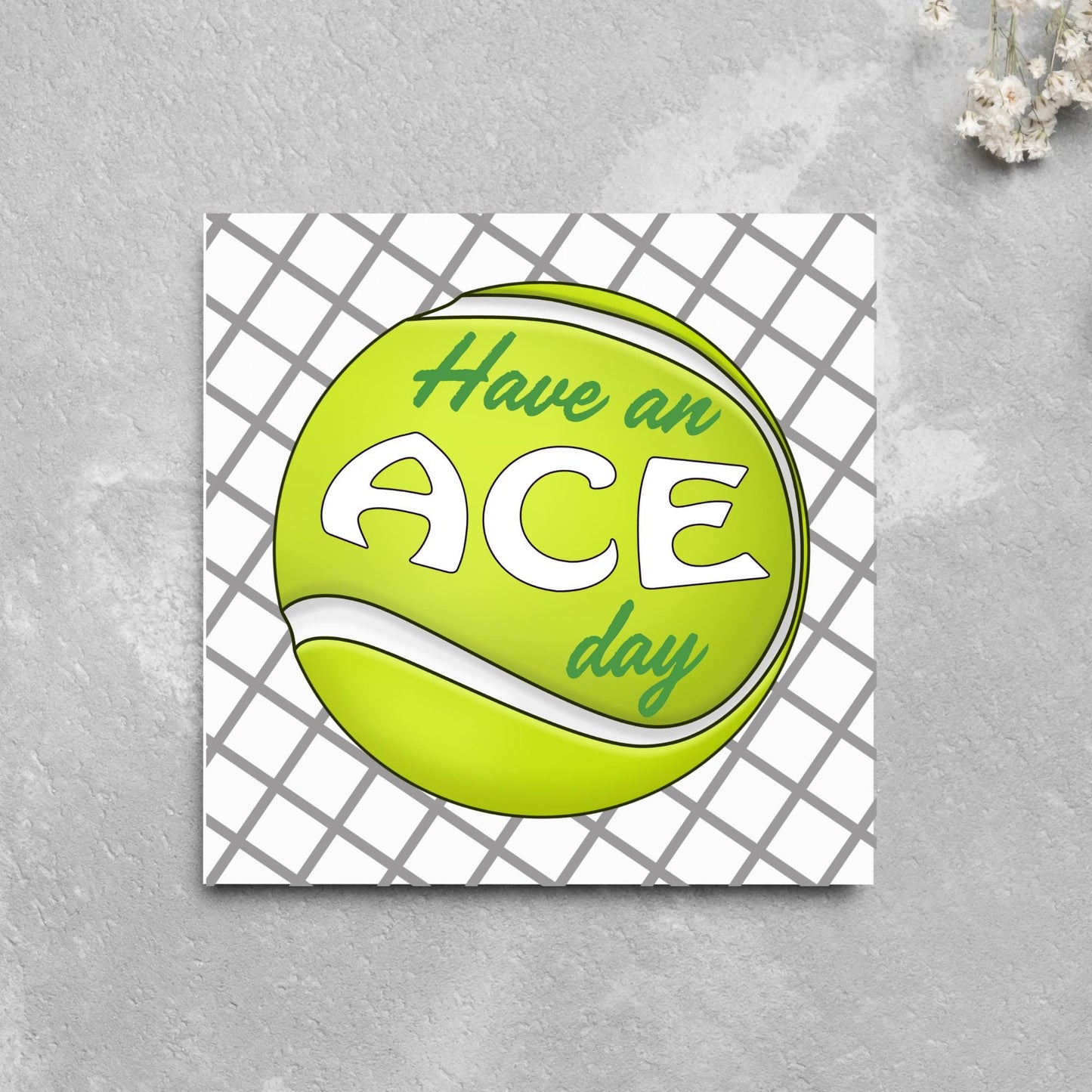 Tennis Card, Ace Birthday Card, Tennis Congratulations Card, Tennis Love Card, Tennis Pun Any Occasion Card, Sports Congrats, Wimbledon