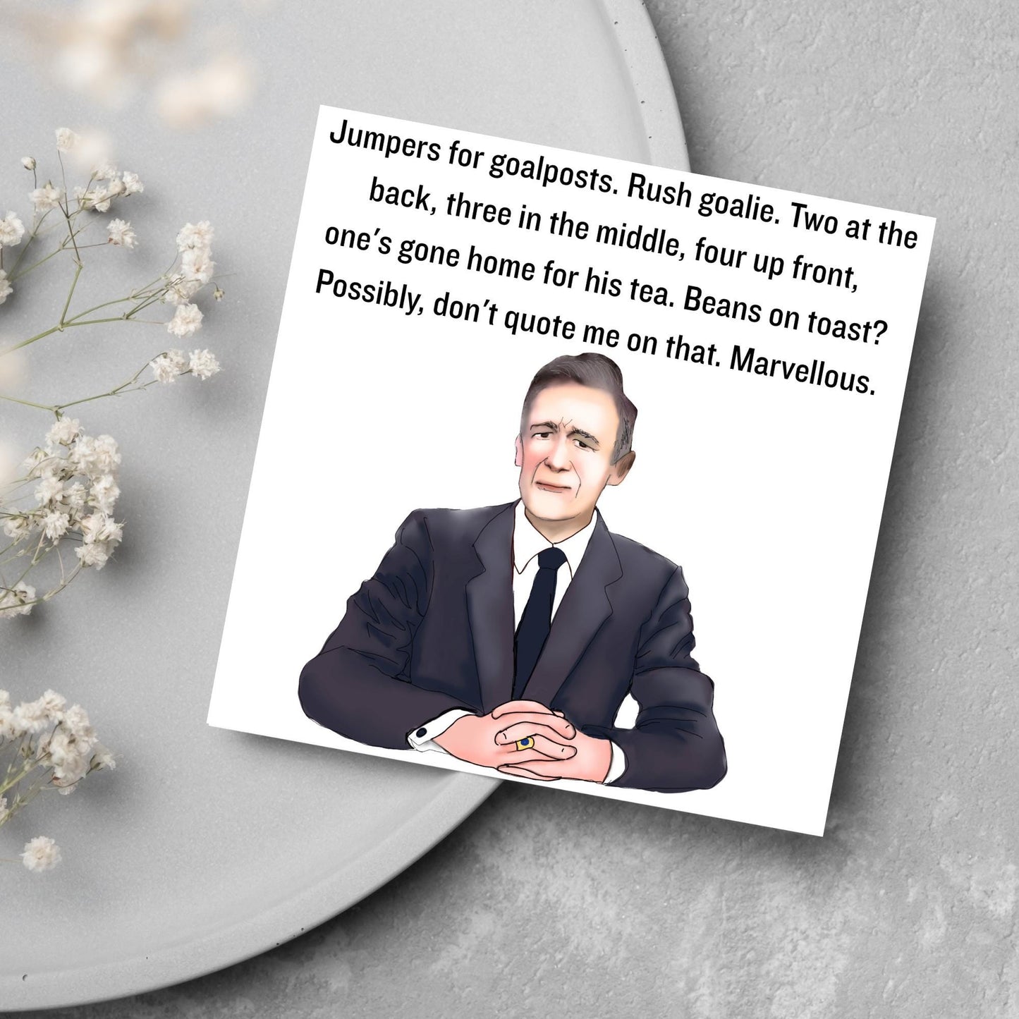 The Fast Show Card, Birthday Card, Ron Manager, Celebration Card, Birthday Card, Card for Him, 90's Card, Retro Card, 30th Birthday Card