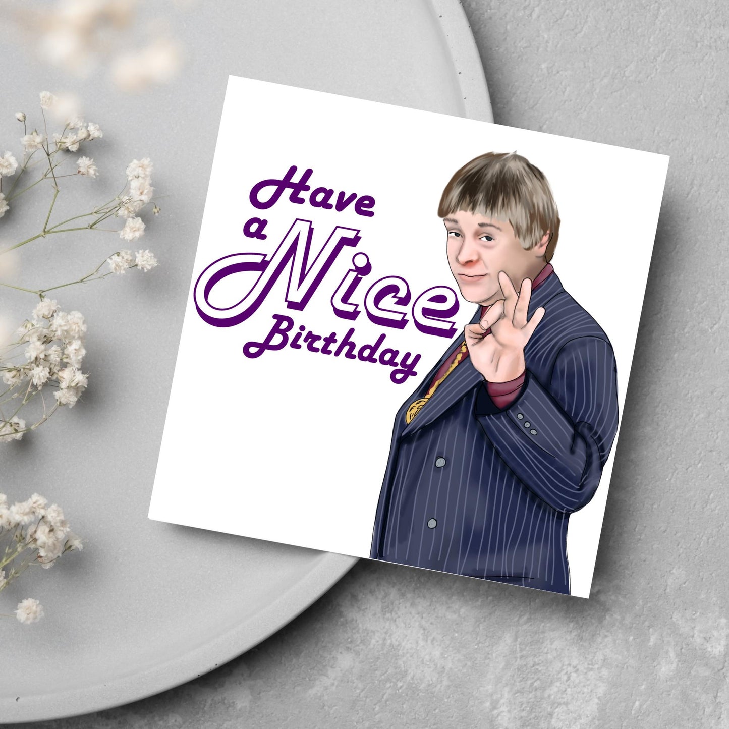 The Fast Show Card, Jazz Man John, Nice, Celebration Card, Birthday Card, Card for Him, 90's Card, Retro Card, 30th Birthday Card