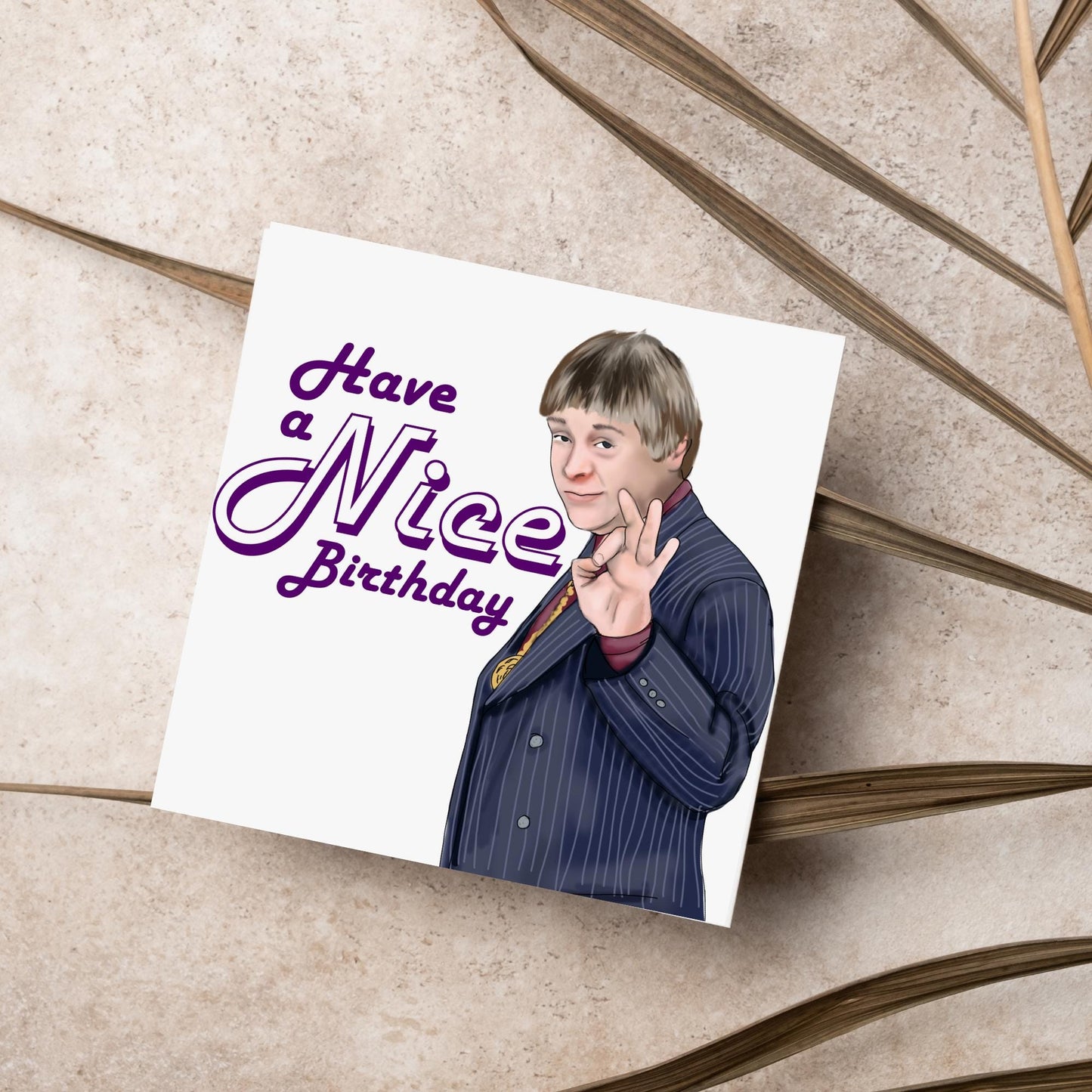 The Fast Show Card, Jazz Man John, Nice, Celebration Card, Birthday Card, Card for Him, 90's Card, Retro Card, 30th Birthday Card