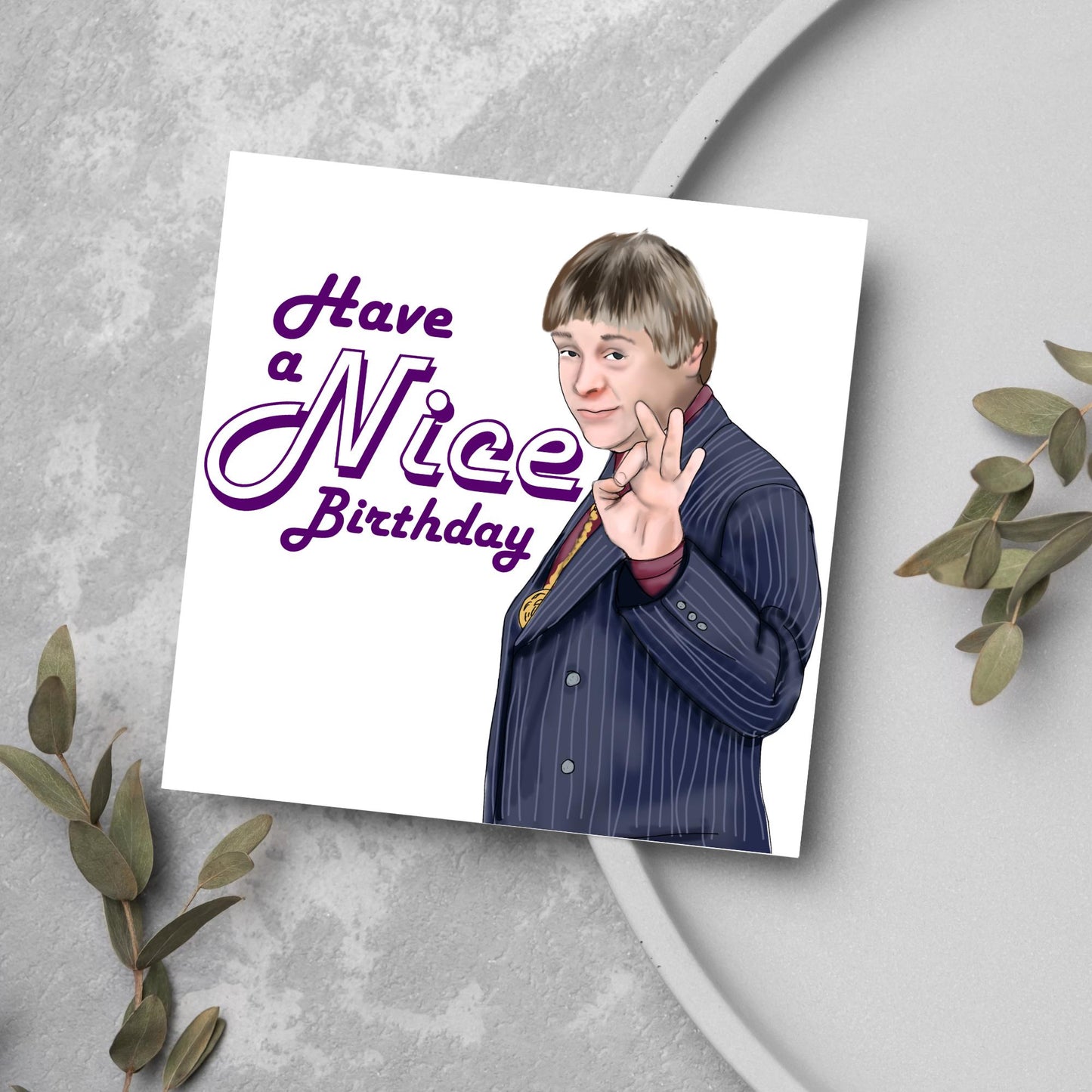 The Fast Show Card, Jazz Man John, Nice, Celebration Card, Birthday Card, Card for Him, 90's Card, Retro Card, 30th Birthday Card