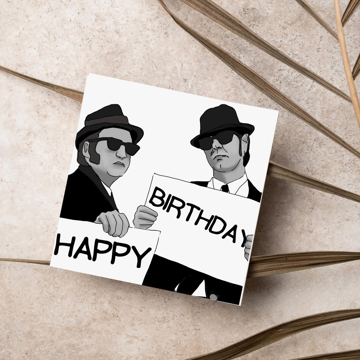 Blues Brothers Birthday Card, Classic Movie Card, Birthday Card For Dad, For Uncle, 50th Birthday Card, Jake and Elwood, 40th Birthday Card