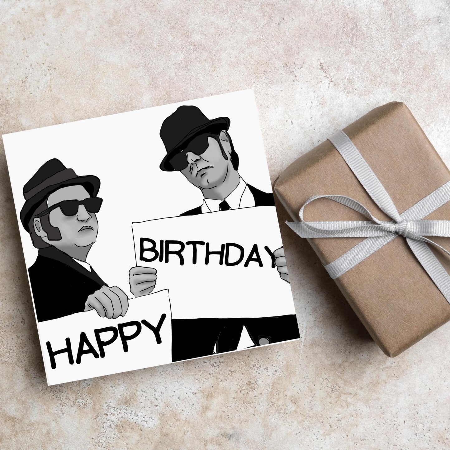 Blues Brothers Birthday Card, Classic Movie Card, Birthday Card For Dad, For Uncle, 50th Birthday Card, Jake and Elwood, 40th Birthday Card