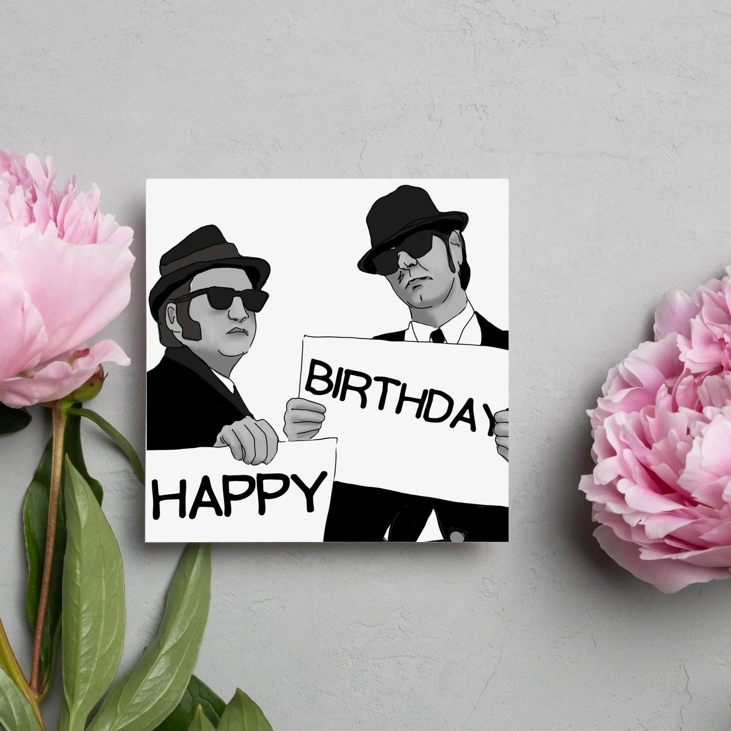 Blues Brothers Birthday Card, Classic Movie Card, Birthday Card For Dad, For Uncle, 50th Birthday Card, Jake and Elwood, 40th Birthday Card
