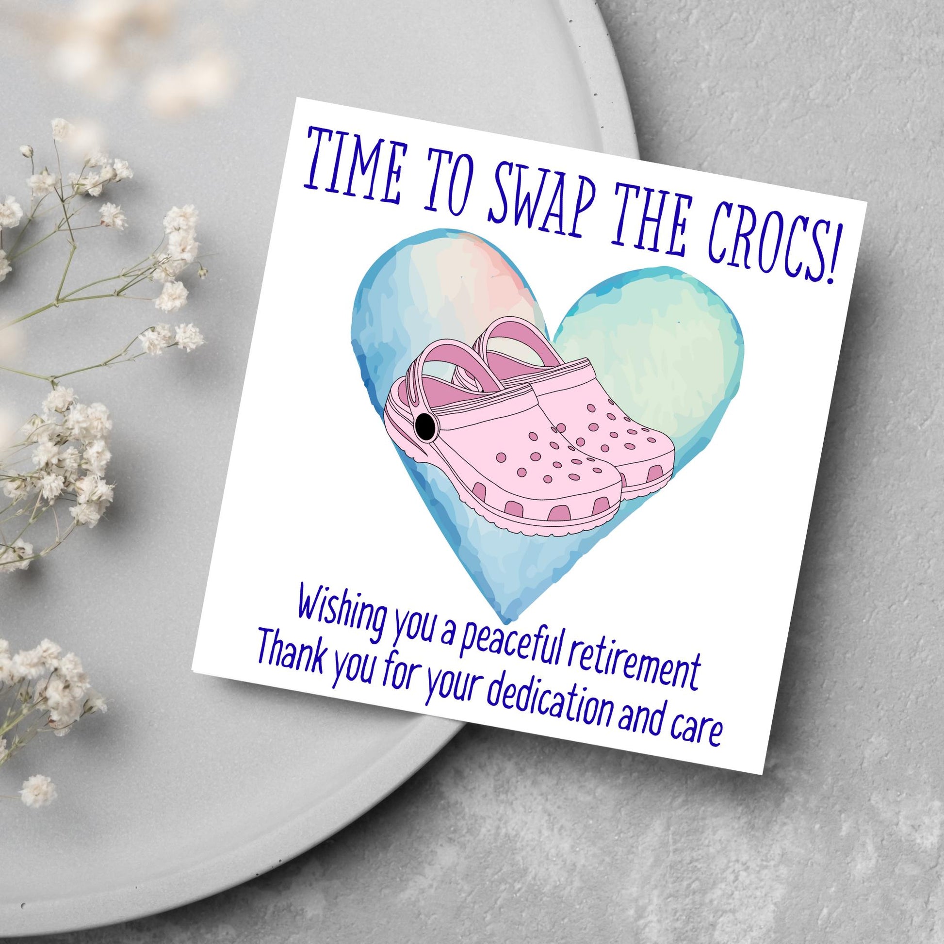 Nurse Retirement Card, Leaving Card for Nurse, Happy Retirement Card, Retired Card, Retiring, We'll Miss You Card, Nursing Retirement Card