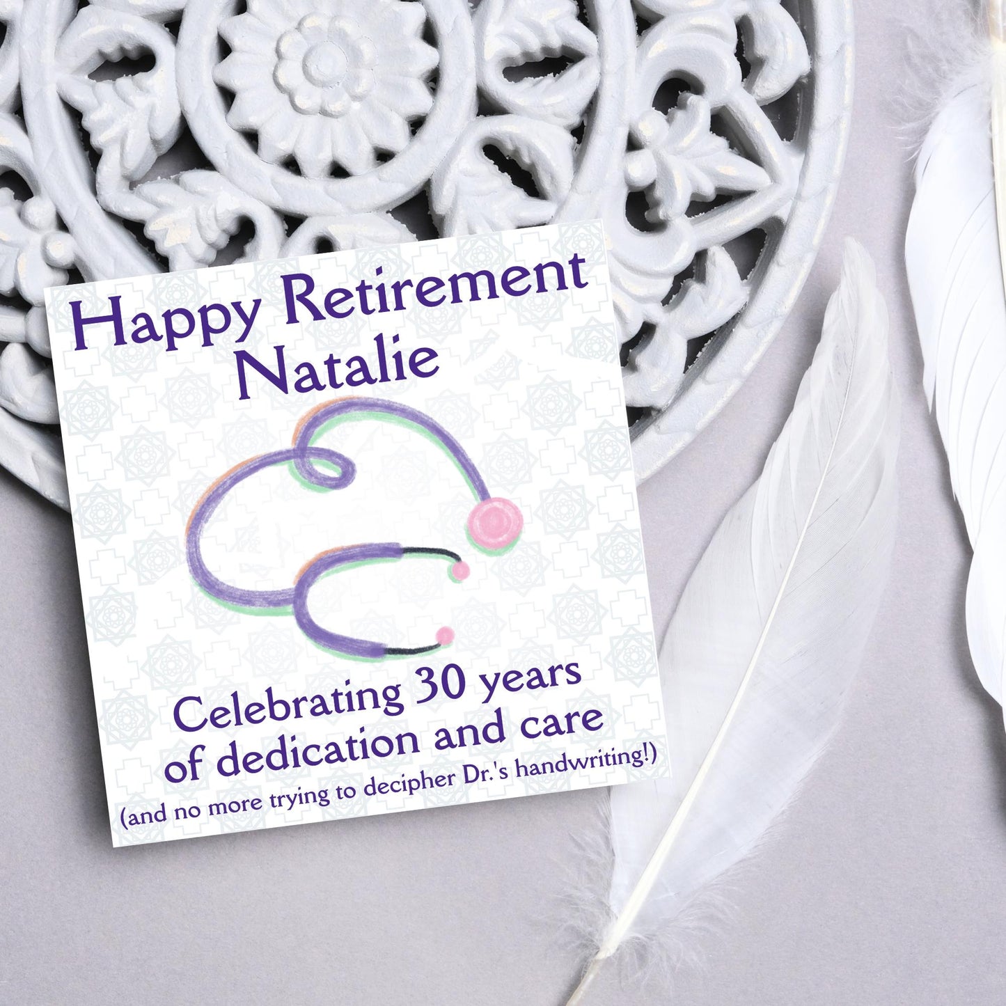 Personalised Nurse Retirement Card, Leaving Card for Nurse, Retirement Card, Retired Card, Retiring, We'll Miss You Card