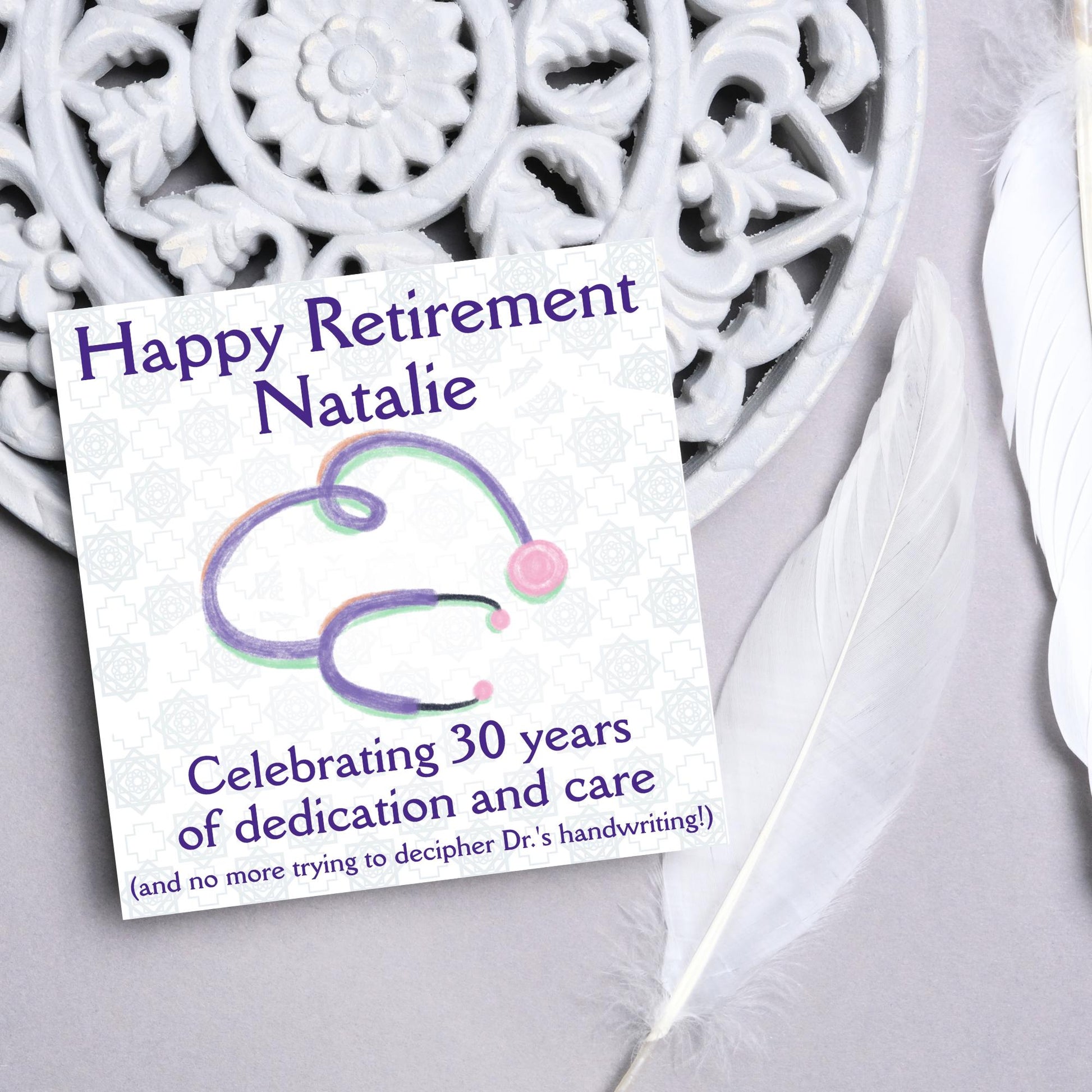 Personalised Nurse Retirement Card, Leaving Card for Nurse, Retirement Card, Retired Card, Retiring, We'll Miss You Card