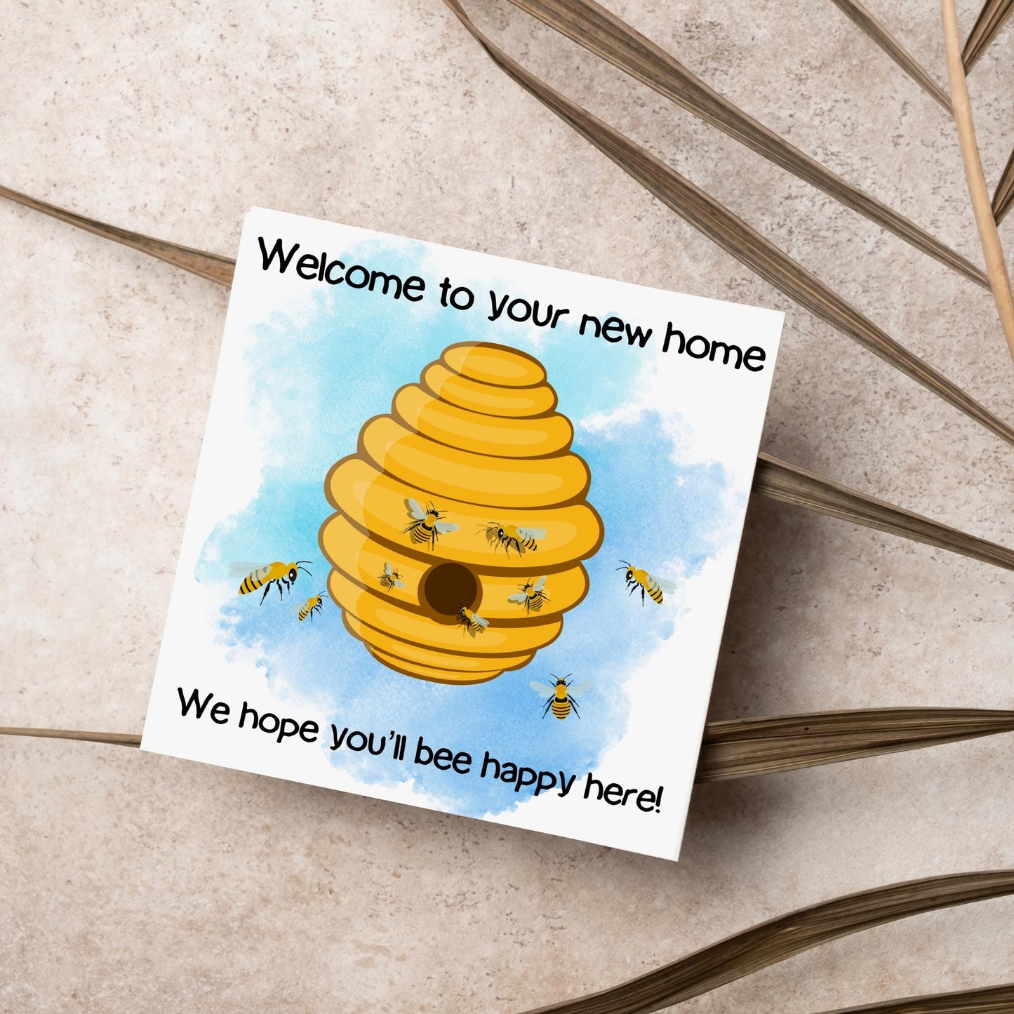 New Home Bee card, Moving House, First Home card, New House card, Moving Card, Moving home card, Relocating card, Welcome Home, Buying House