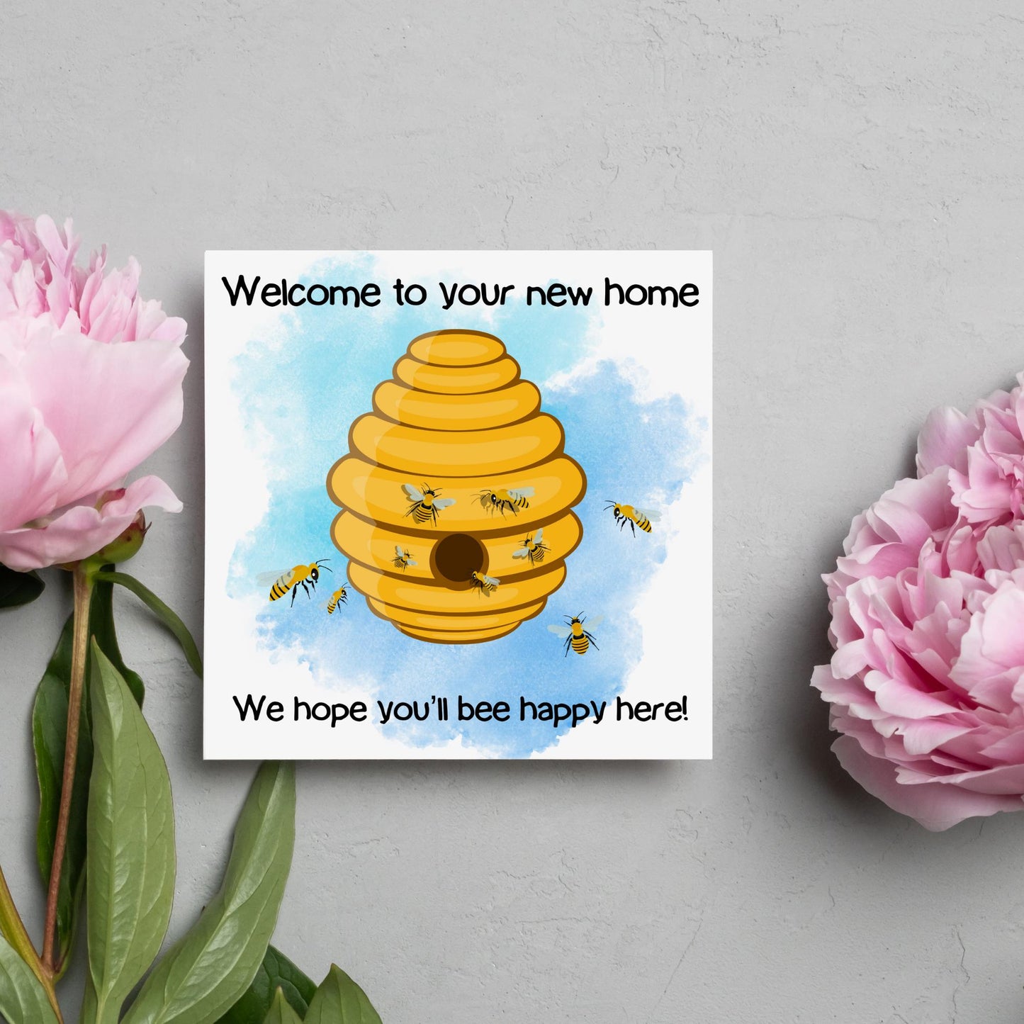 New Home Bee card, Moving House, First Home card, New House card, Moving Card, Moving home card, Relocating card, Welcome Home, Buying House
