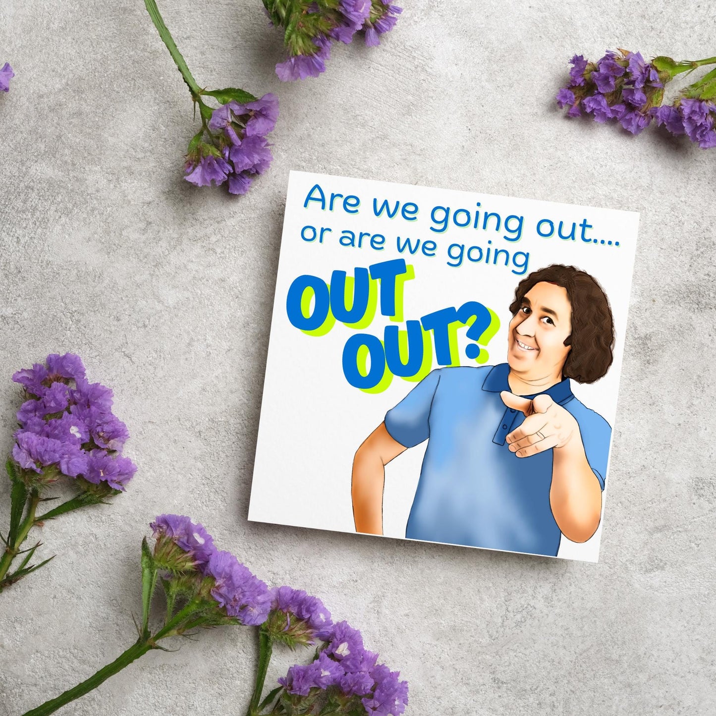 Micky Flanagan Birthday Card, Funny Card for Him, Card for Her, Birthday Card, Friendship Card, Out Out, 30th Birthday Card, Comedian Card