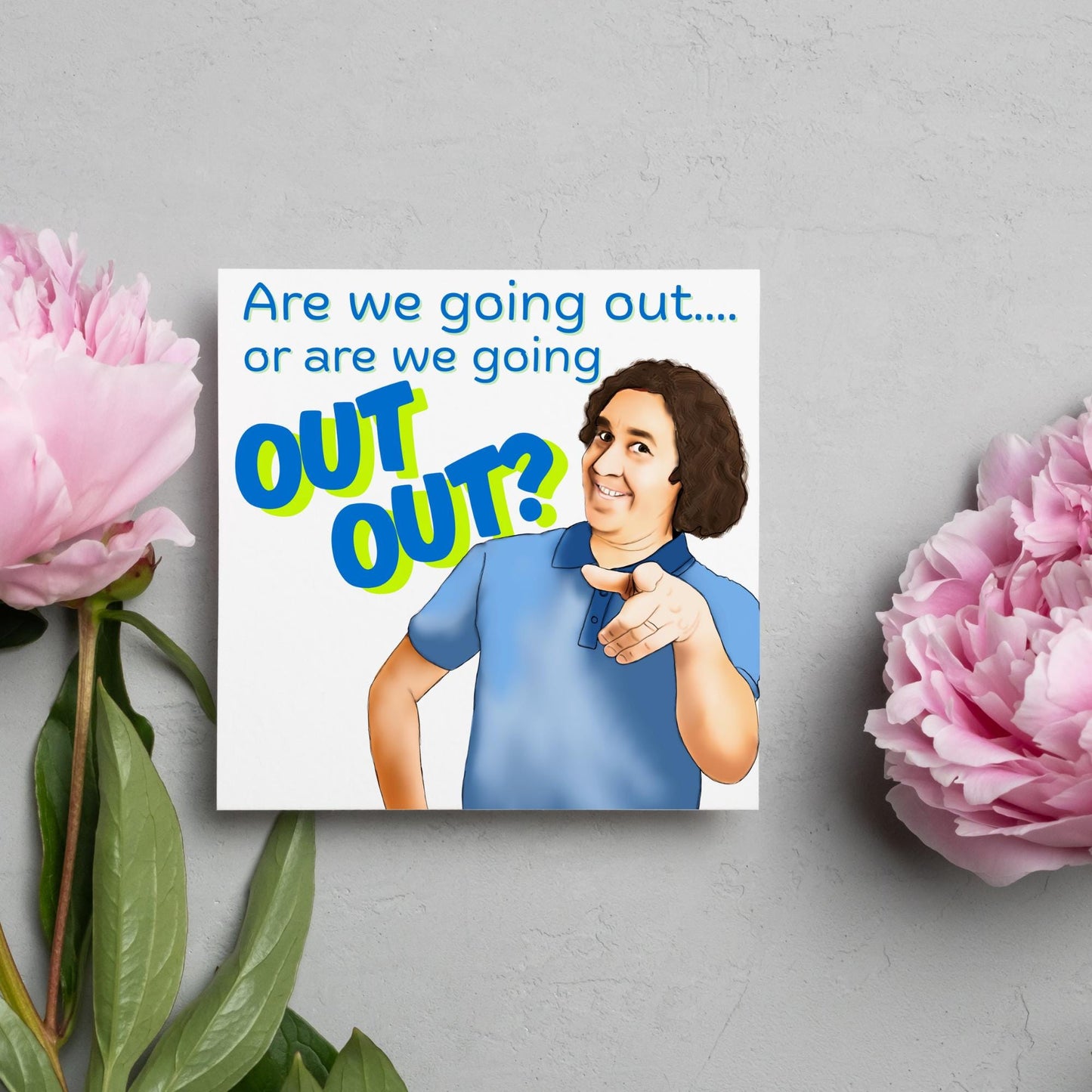 Micky Flanagan Birthday Card, Funny Card for Him, Card for Her, Birthday Card, Friendship Card, Out Out, 30th Birthday Card, Comedian Card