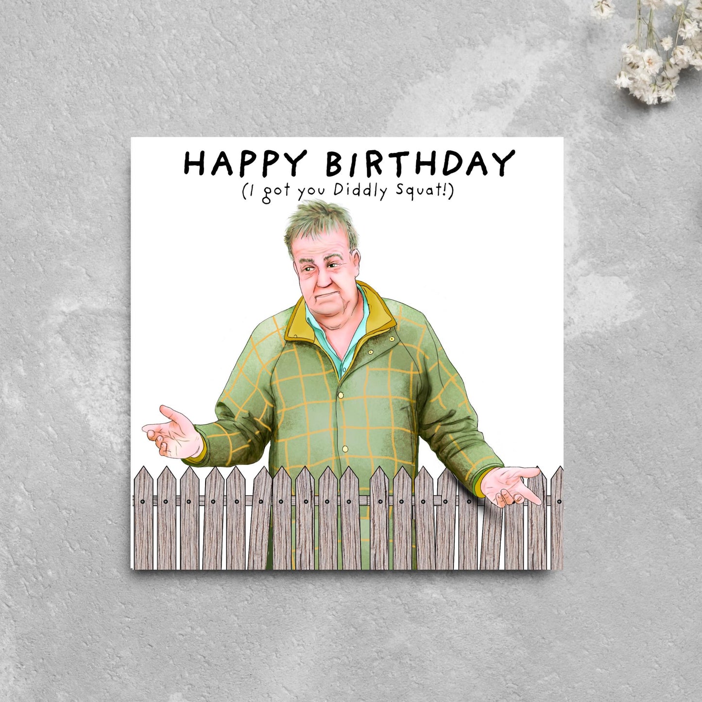 Clarksons Farm Birthday Card, Diddly Squat, Jeremy Clarkson, Funny Birthday Card For Brother, Card for Uncle, Card for Farmer