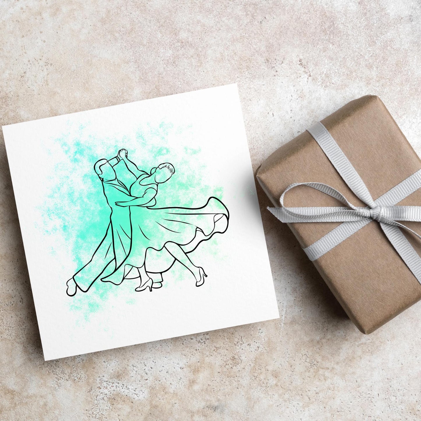 Ballroom Dancing Card, Birthday Card, Card for Dancer, Recital Card, Dance Recital, Good Luck Card, Congratulations Card, Any Occasion Card