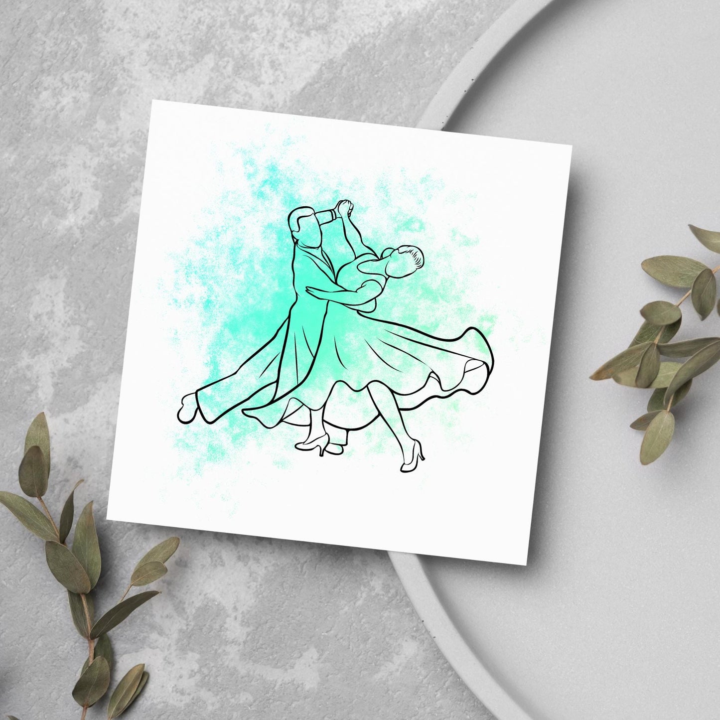Ballroom Dancing Card, Birthday Card, Card for Dancer, Recital Card, Dance Recital, Good Luck Card, Congratulations Card, Any Occasion Card