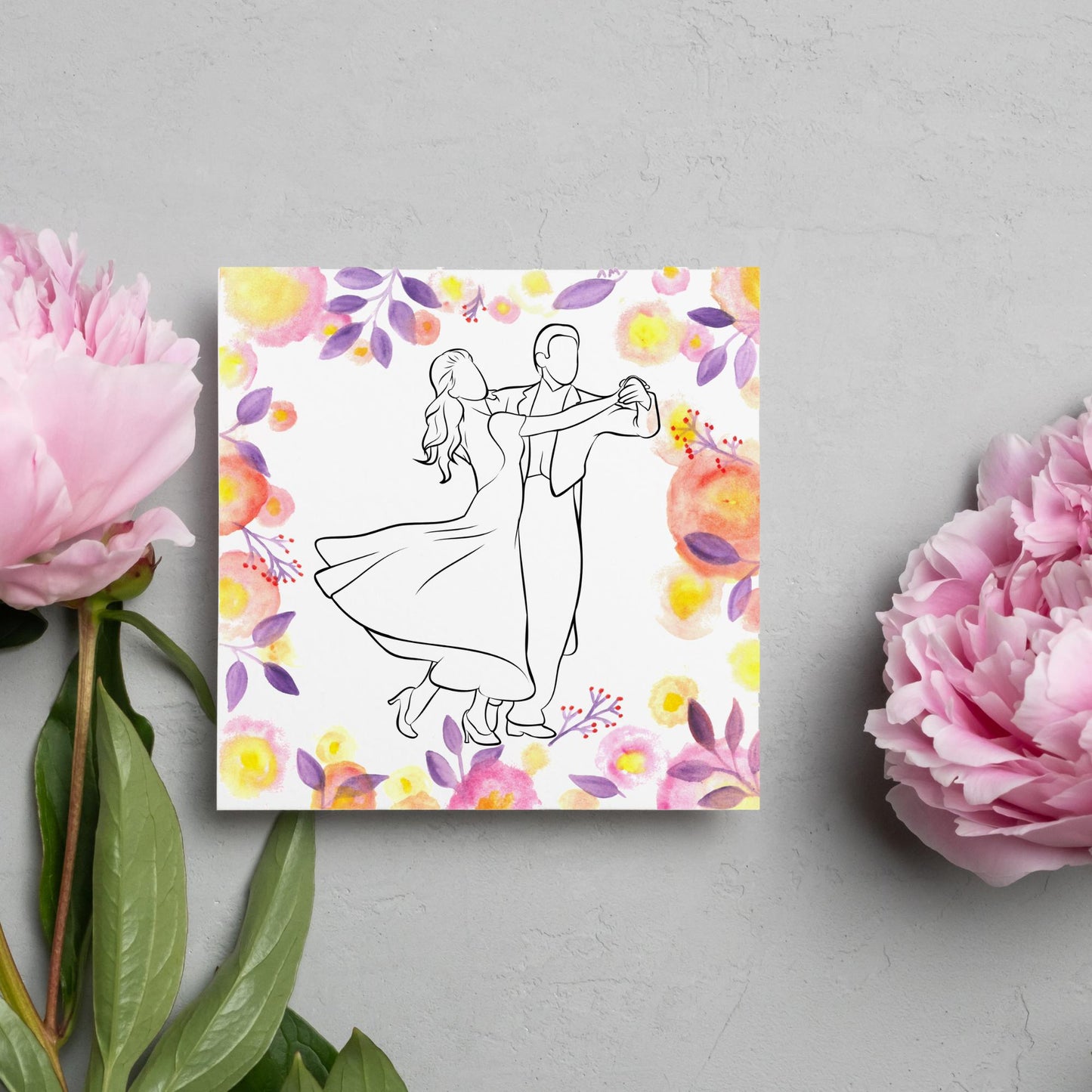 Ballroom Dancing Card, Birthday Card, Card for Dancer, Recital Card, Dance Recital, Good Luck Card, Congratulations Card, Any Occasion Card