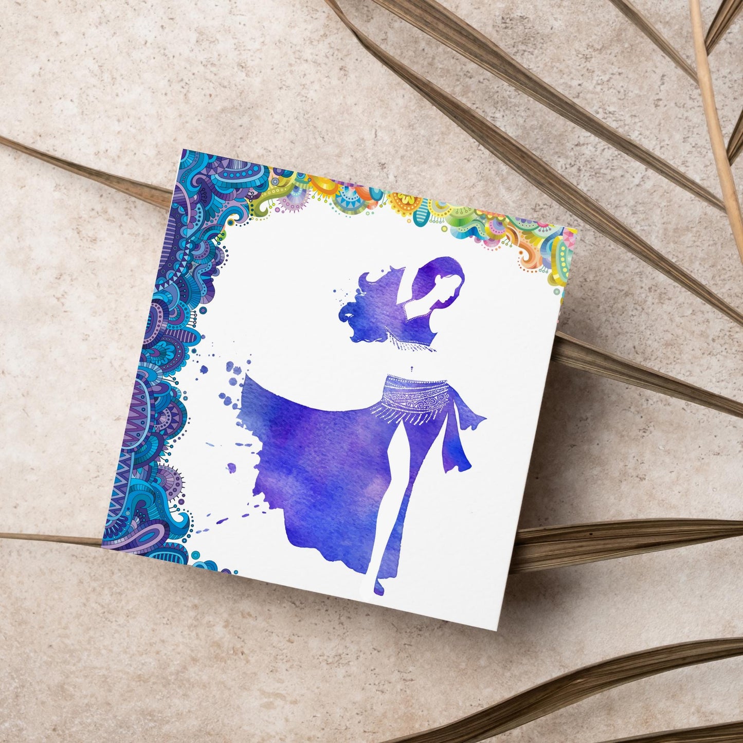 Bellydancing Card, Birthday Card, Card for Bellydancer, Recital Card, Dance Recital, Good Luck Card, Congratulations Card, Any Occasion Card