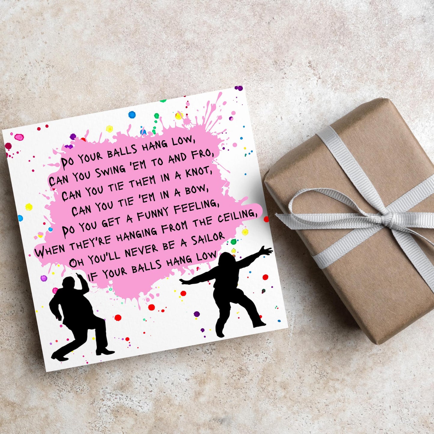 Bottom TV Show Birthday Card, Bottom Quotes Birthday Card, Bottom Quotes Greeting Cards, Rik Mayall, Eddie and Richie Bottom Card