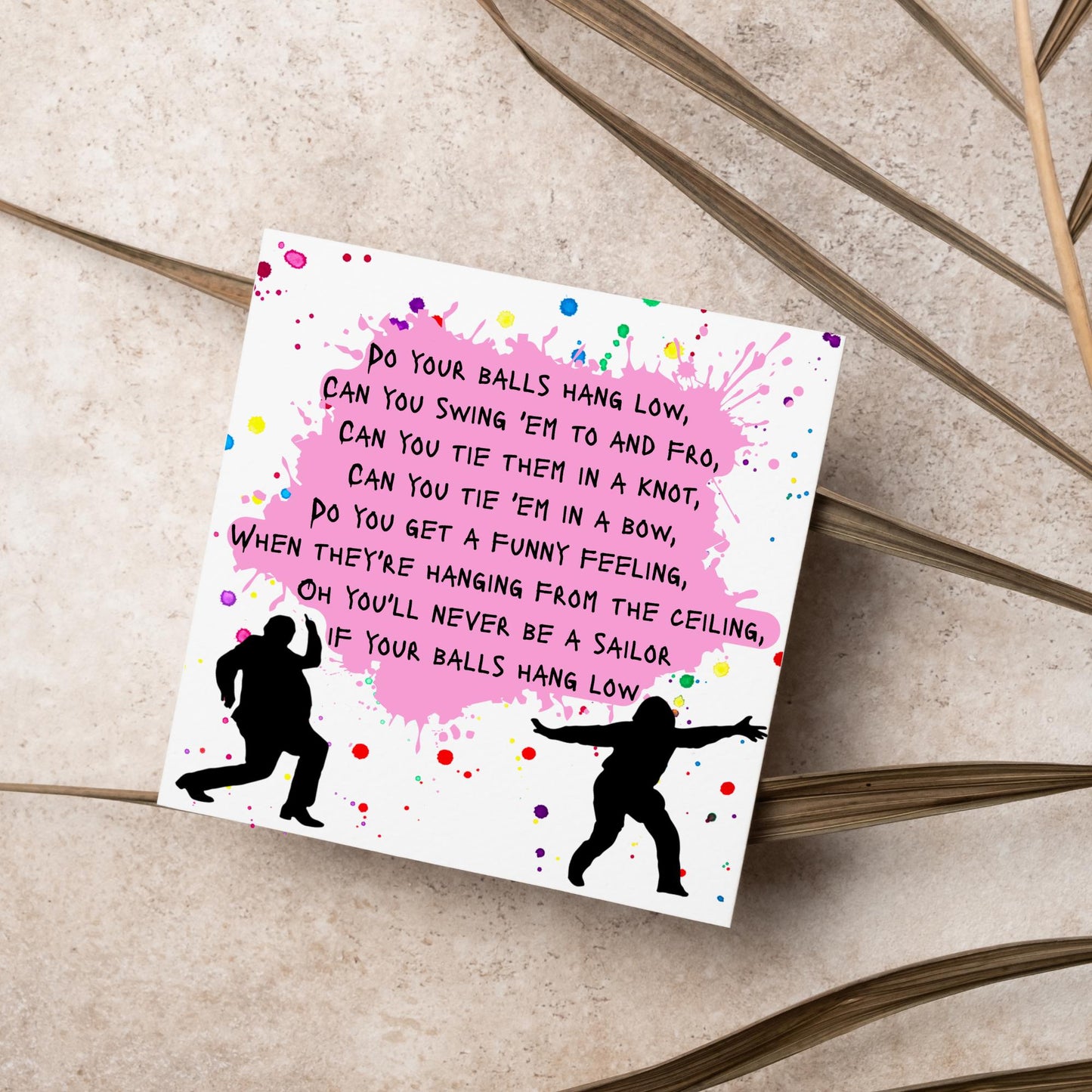 Bottom TV Show Birthday Card, Bottom Quotes Birthday Card, Bottom Quotes Greeting Cards, Rik Mayall, Eddie and Richie Bottom Card