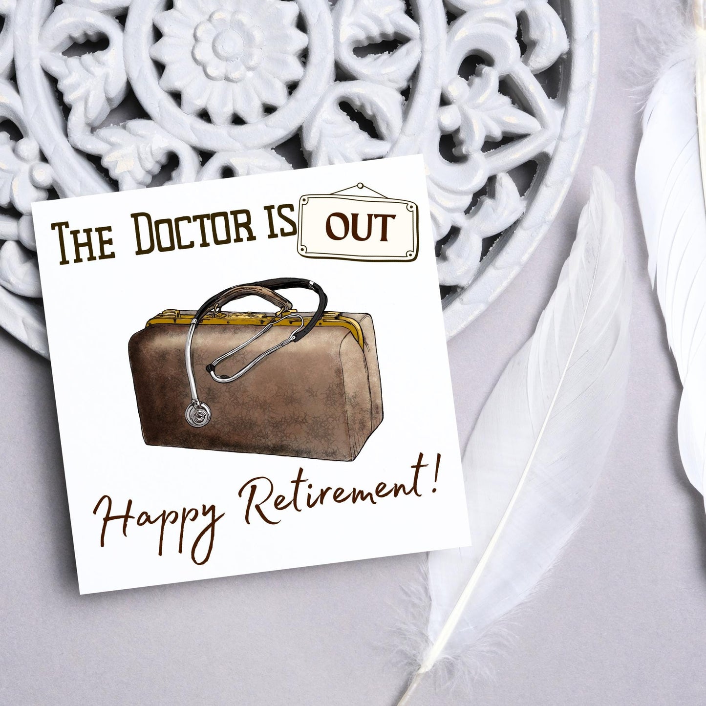 Dr Retirement Card, Leaving Card for Doctor, Happy Retirement Card, Retired Card, Retiring, We'll Miss You Card, GP Doctor Retirement Card