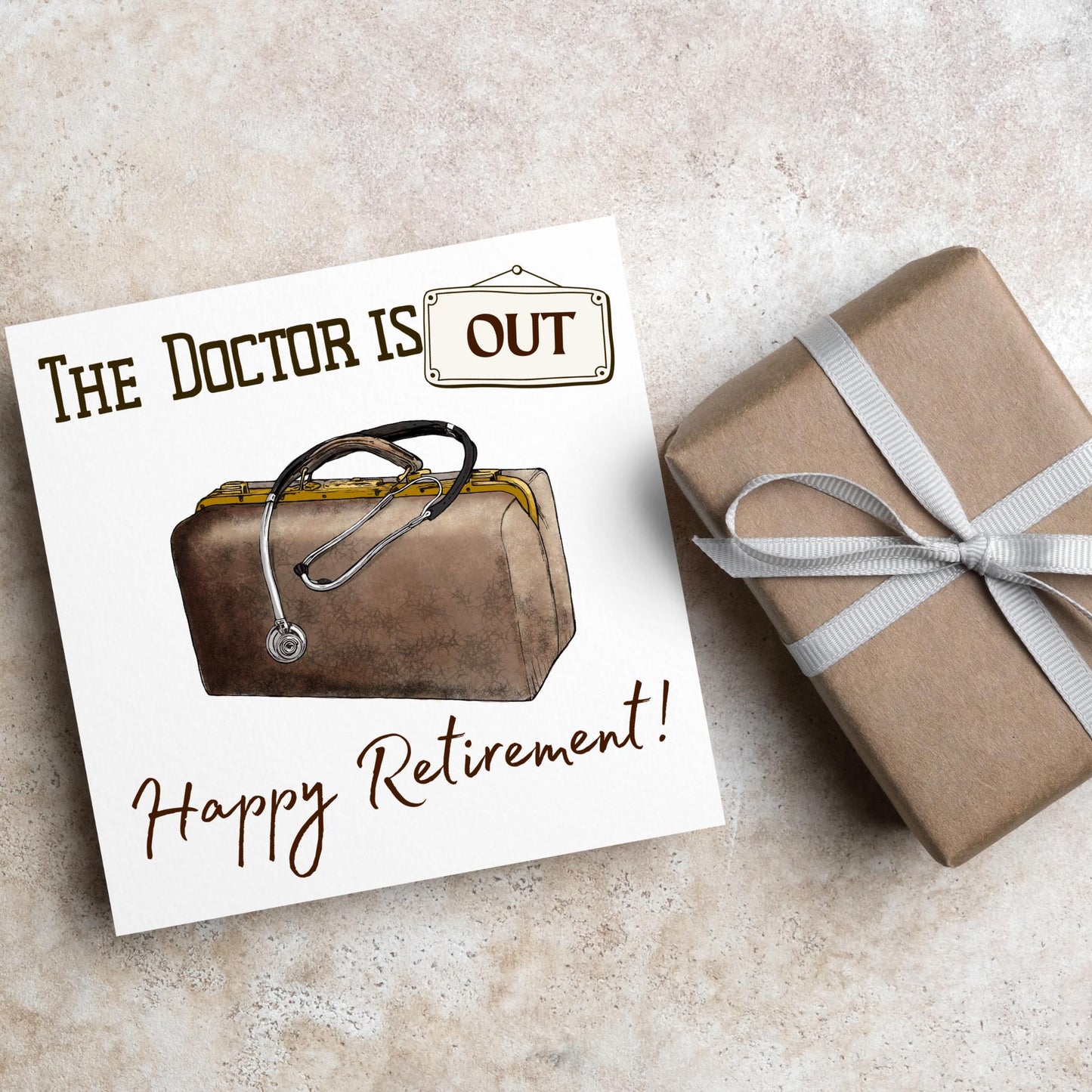 Dr Retirement Card, Leaving Card for Doctor, Happy Retirement Card, Retired Card, Retiring, We'll Miss You Card, GP Doctor Retirement Card