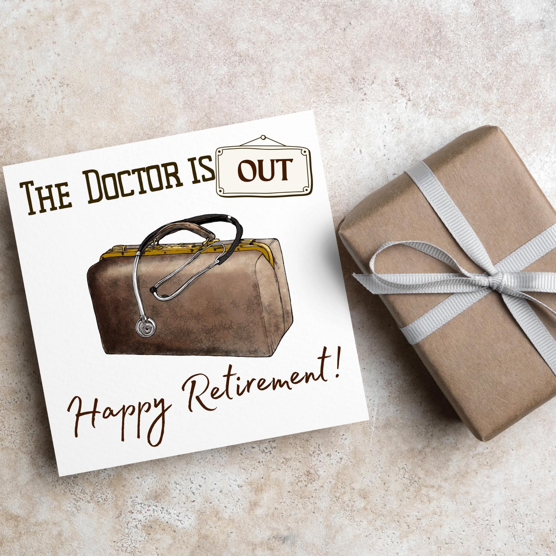 Dr Retirement Card, Leaving Card for Doctor, Happy Retirement Card, Retired Card, Retiring, We'll Miss You Card, GP Doctor Retirement Card