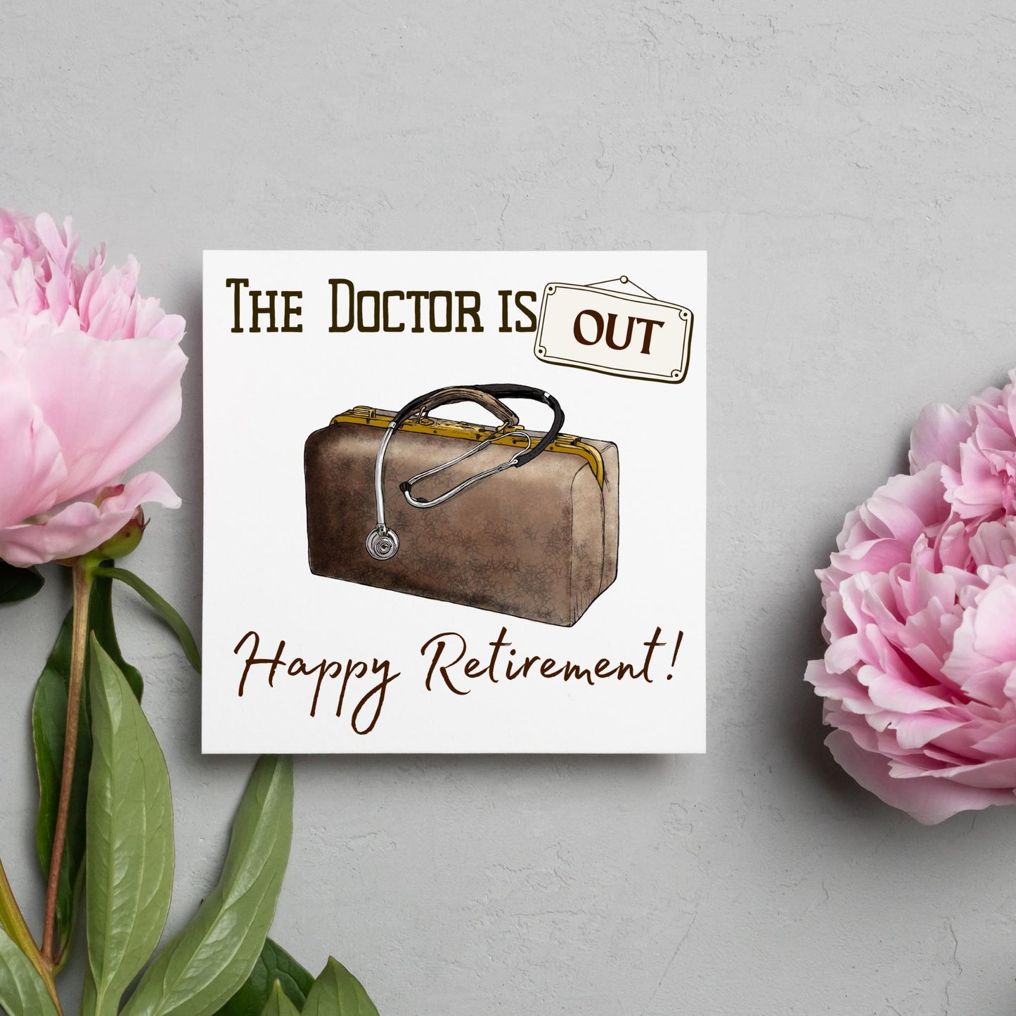 Dr Retirement Card, Leaving Card for Doctor, Happy Retirement Card, Retired Card, Retiring, We'll Miss You Card, GP Doctor Retirement Card