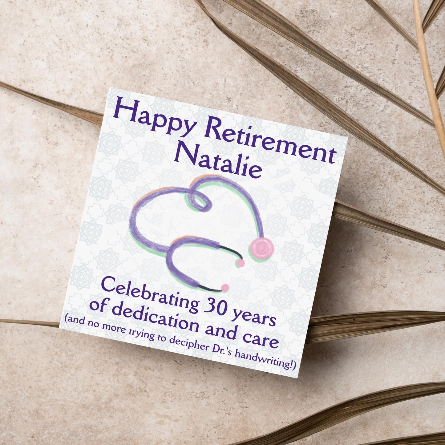Personalised Nurse Retirement Card, Leaving Card for Nurse, Retirement Card, Retired Card, Retiring, We'll Miss You Card