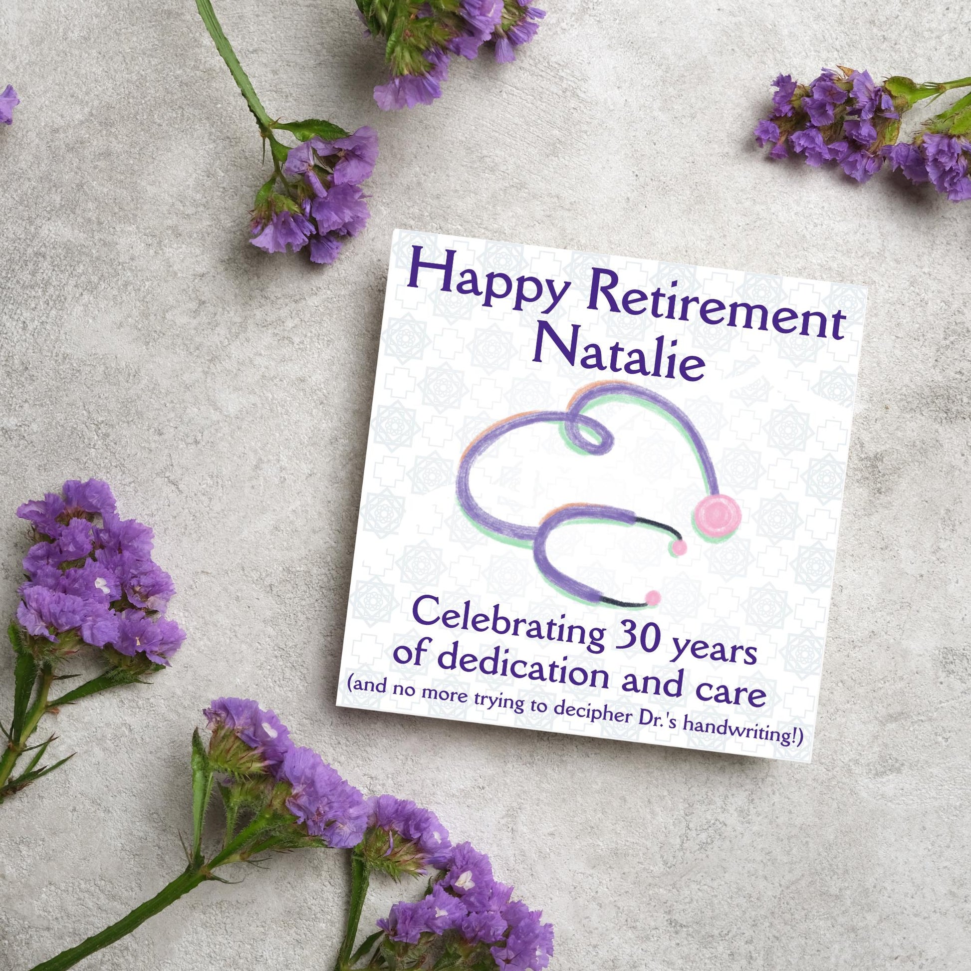 Personalised Nurse Retirement Card, Leaving Card for Nurse, Retirement Card, Retired Card, Retiring, We'll Miss You Card