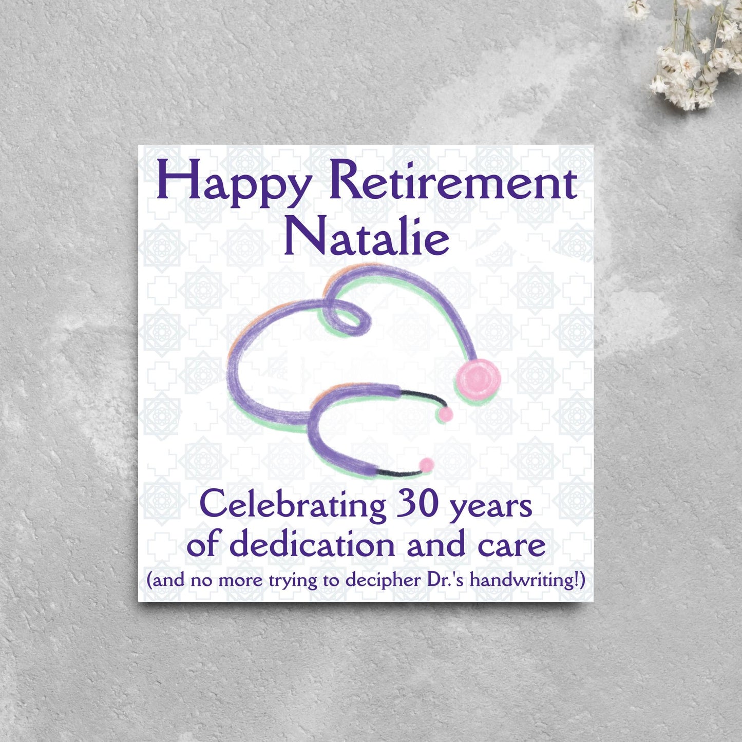 Personalised Nurse Retirement Card, Leaving Card for Nurse, Retirement Card, Retired Card, Retiring, We'll Miss You Card