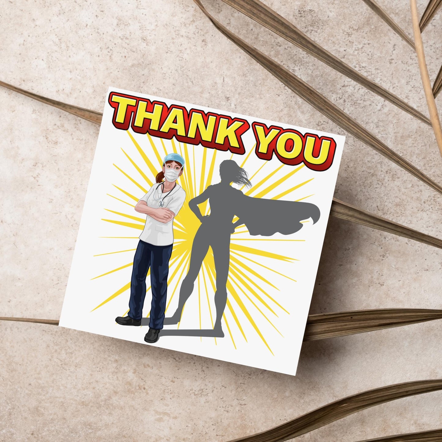 Superherp Nurse Thank You Card, Card for Nurse, Retirement Card, Hospital Thank You Card, Appreciation Card, Surgeon Thank You Card