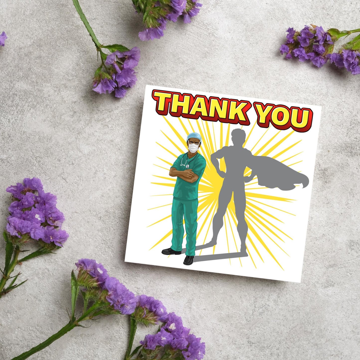 Superherp Nurse Thank You Card, Card for Nurse, Retirement Card, Hospital Thank You Card, Appreciation Card, Surgeon Thank You Card