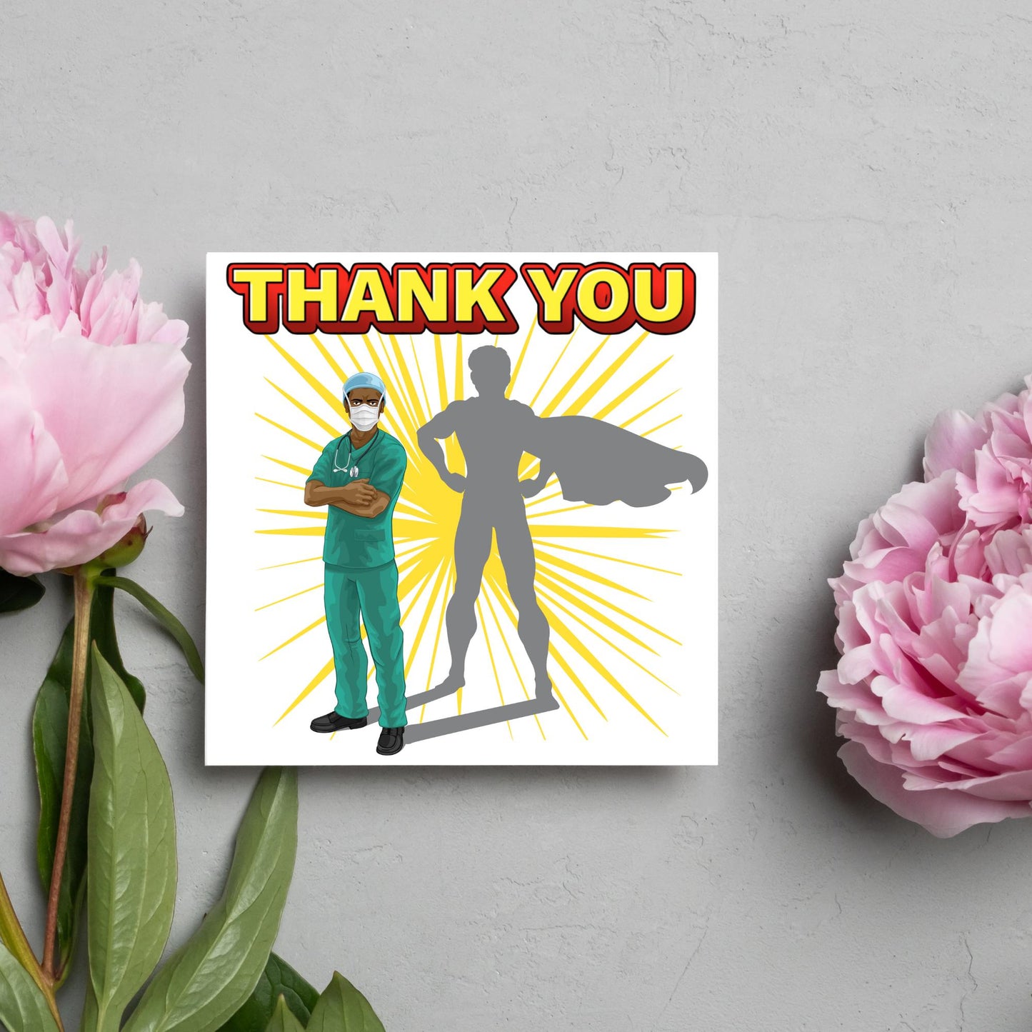 Superherp Nurse Thank You Card, Card for Nurse, Retirement Card, Hospital Thank You Card, Appreciation Card, Surgeon Thank You Card