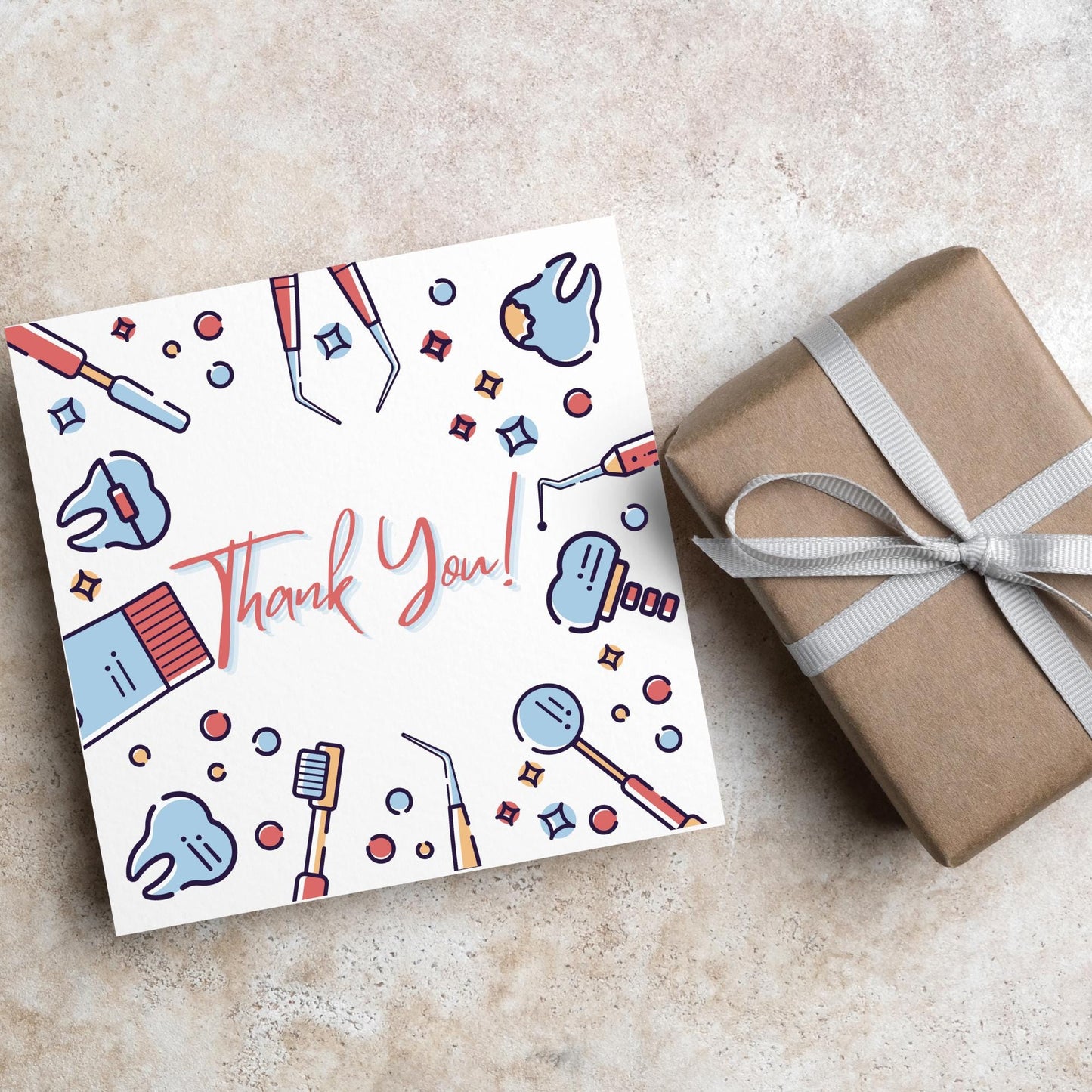 Thank You Card for Dentist, Card For Orthodontist, Dental Thank You Card, Thanks Dental Staff, Dentist Appreciation Card, Dental Nurse Card