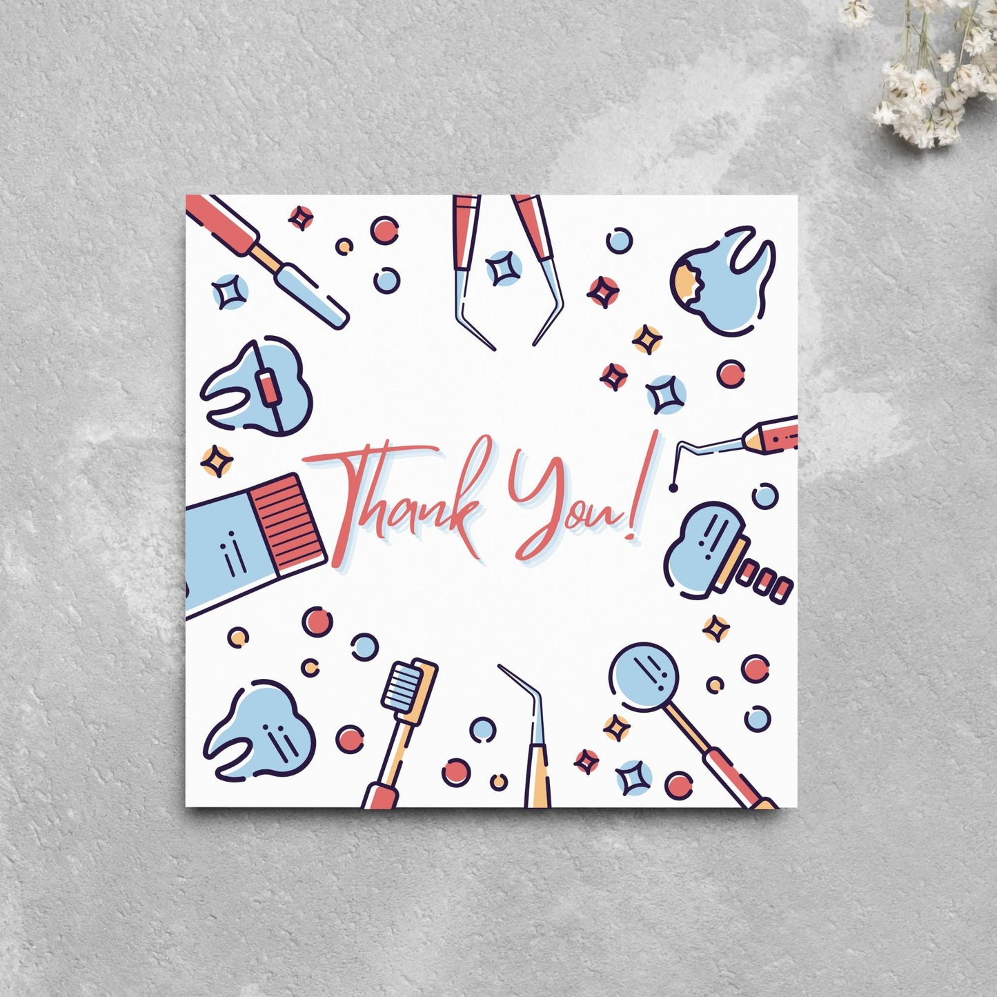 Thank You Card for Dentist, Card For Orthodontist, Dental Thank You Card, Thanks Dental Staff, Dentist Appreciation Card, Dental Nurse Card