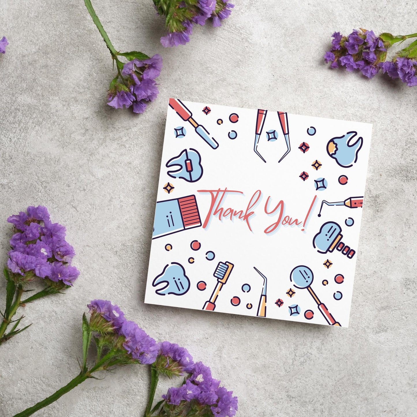 Thank You Card for Dentist, Card For Orthodontist, Dental Thank You Card, Thanks Dental Staff, Dentist Appreciation Card, Dental Nurse Card