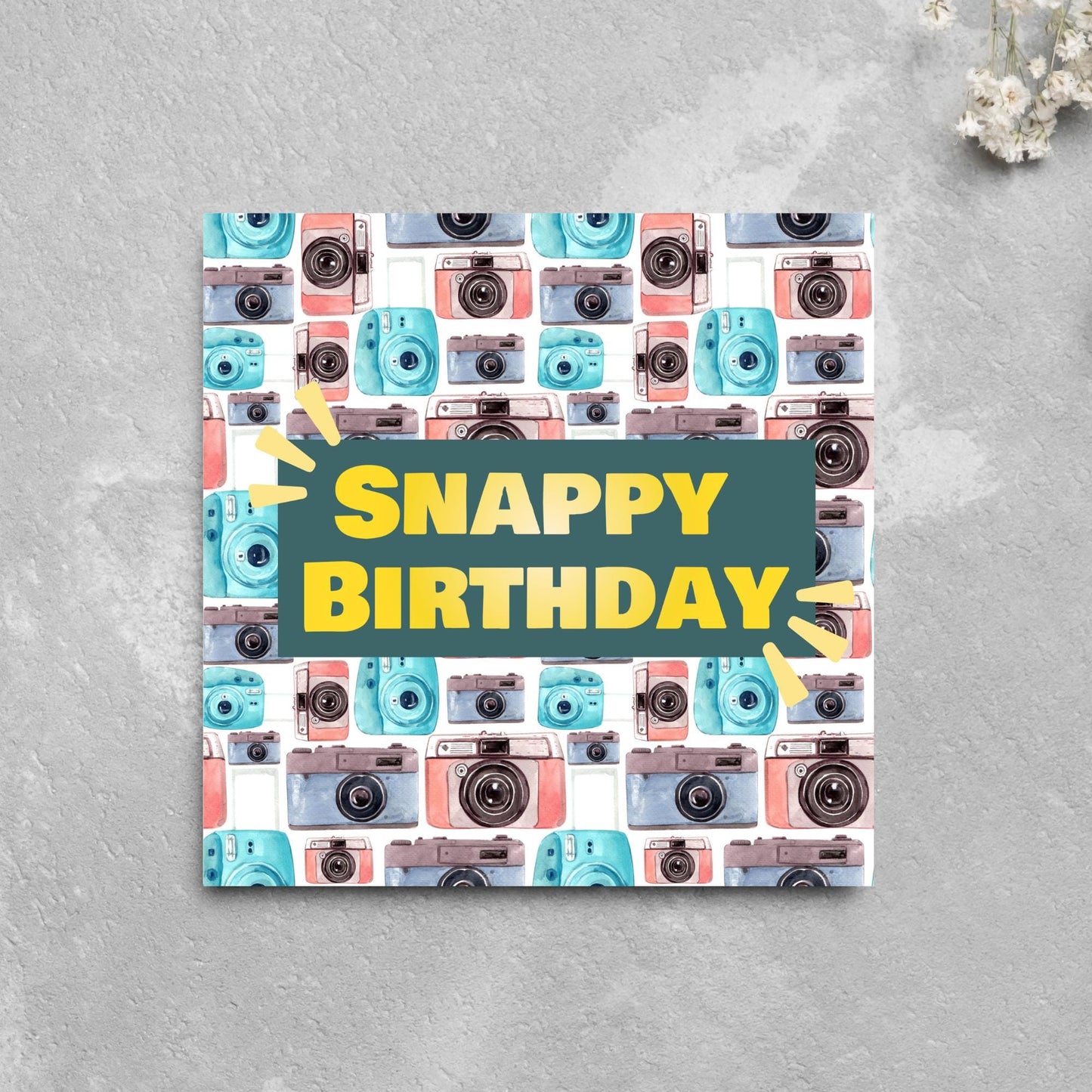 Photographer Birthday Card, Camera design, Photography Card, Birthday Card, Camera Card, Card For Him, Card For Her, Photography Club Card