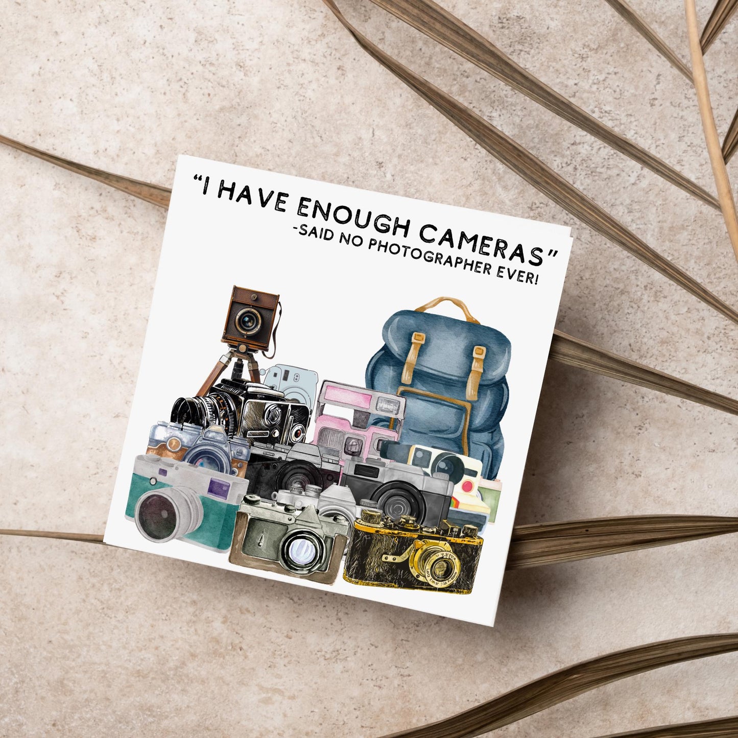 Photographer Birthday Card, Camera design, Photography Card, Birthday Card, Camera Card, Card For Him, Card For Her, Photography Club Card