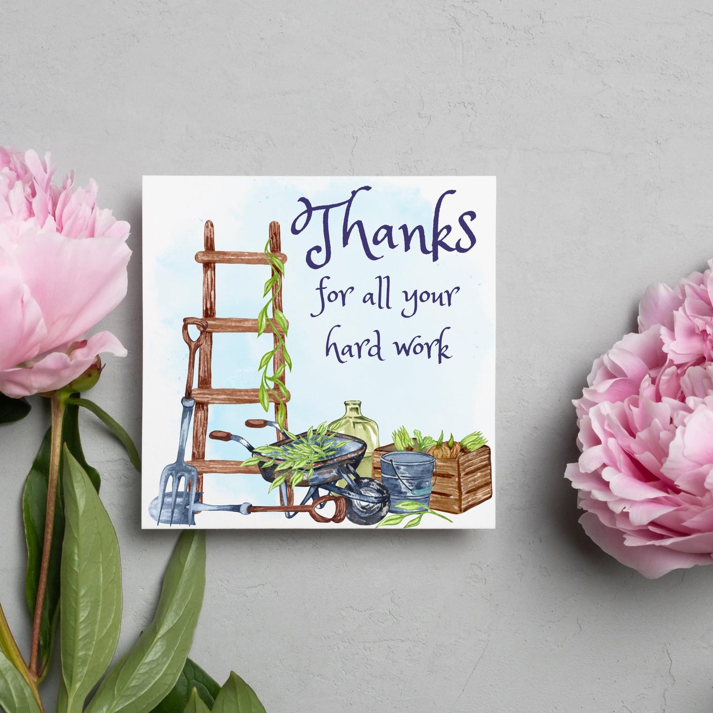 Thank You Card for Gardener, Gardening Thank You Card, Groundskeeper Card, Warden Card, Caretaker Card, Tree Surgeon Thank You Card