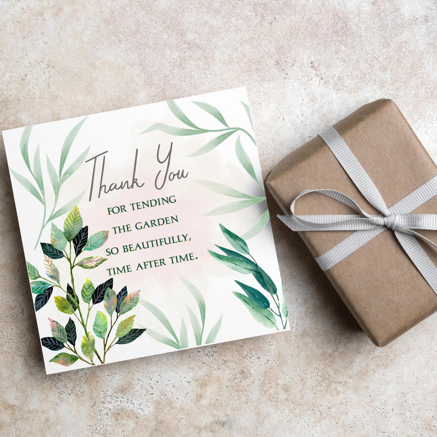Thank You Card for Gardener, Gardening Thank You Card, Groundskeeper Card, Warden Card, Caretaker Card, Tree Surgeon Thank You Card