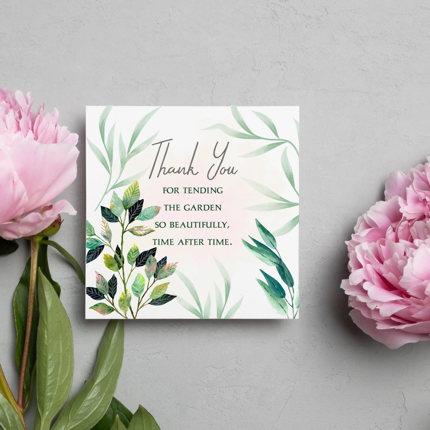 Thank You Card for Gardener, Gardening Thank You Card, Groundskeeper Card, Warden Card, Caretaker Card, Tree Surgeon Thank You Card