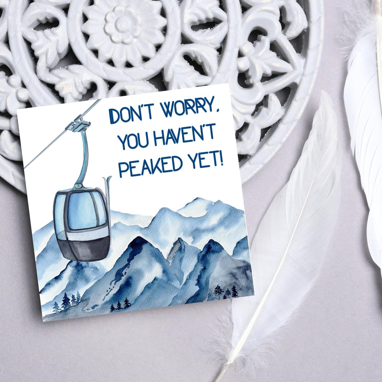 Skiing Birthday Card, Sport Card, Sport Birthday Card, Card for Him, Card for Her, Ski Birthday Card, Ski Slope, Snowboarding Card