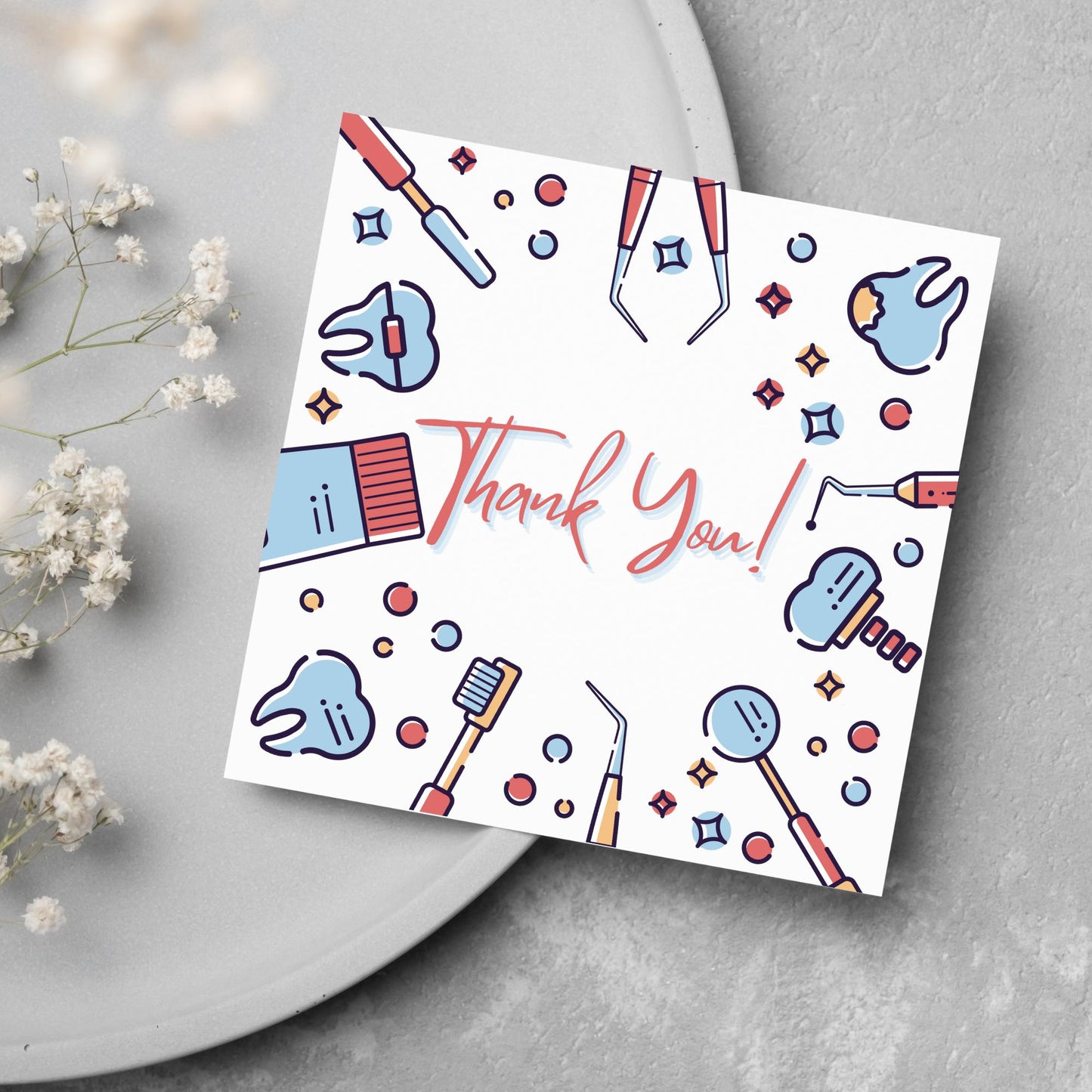 Thank You Card for Dentist, Card For Orthodontist, Dental Thank You Card, Thanks Dental Staff, Dentist Appreciation Card, Dental Nurse Card