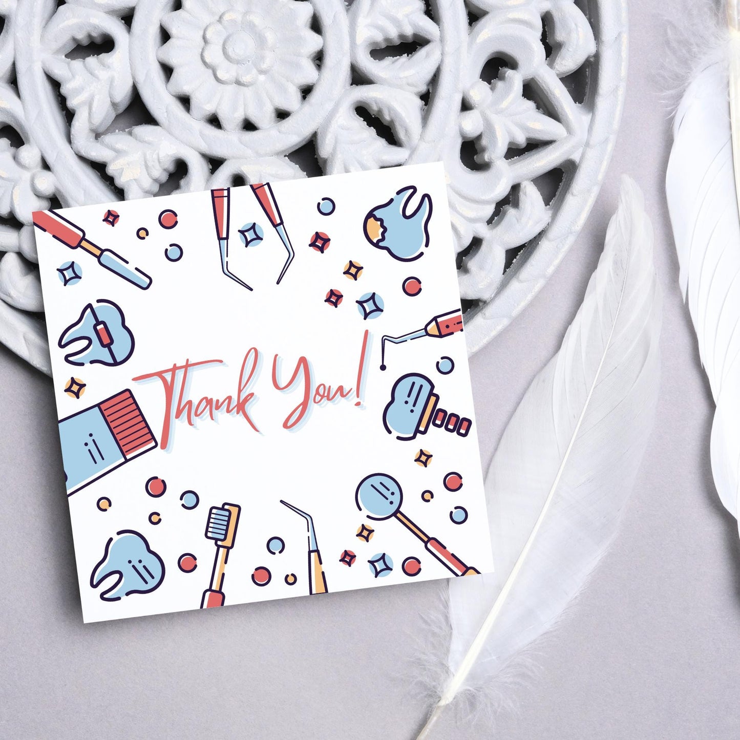 Thank You Card for Dentist, Card For Orthodontist, Dental Thank You Card, Thanks Dental Staff, Dentist Appreciation Card, Dental Nurse Card