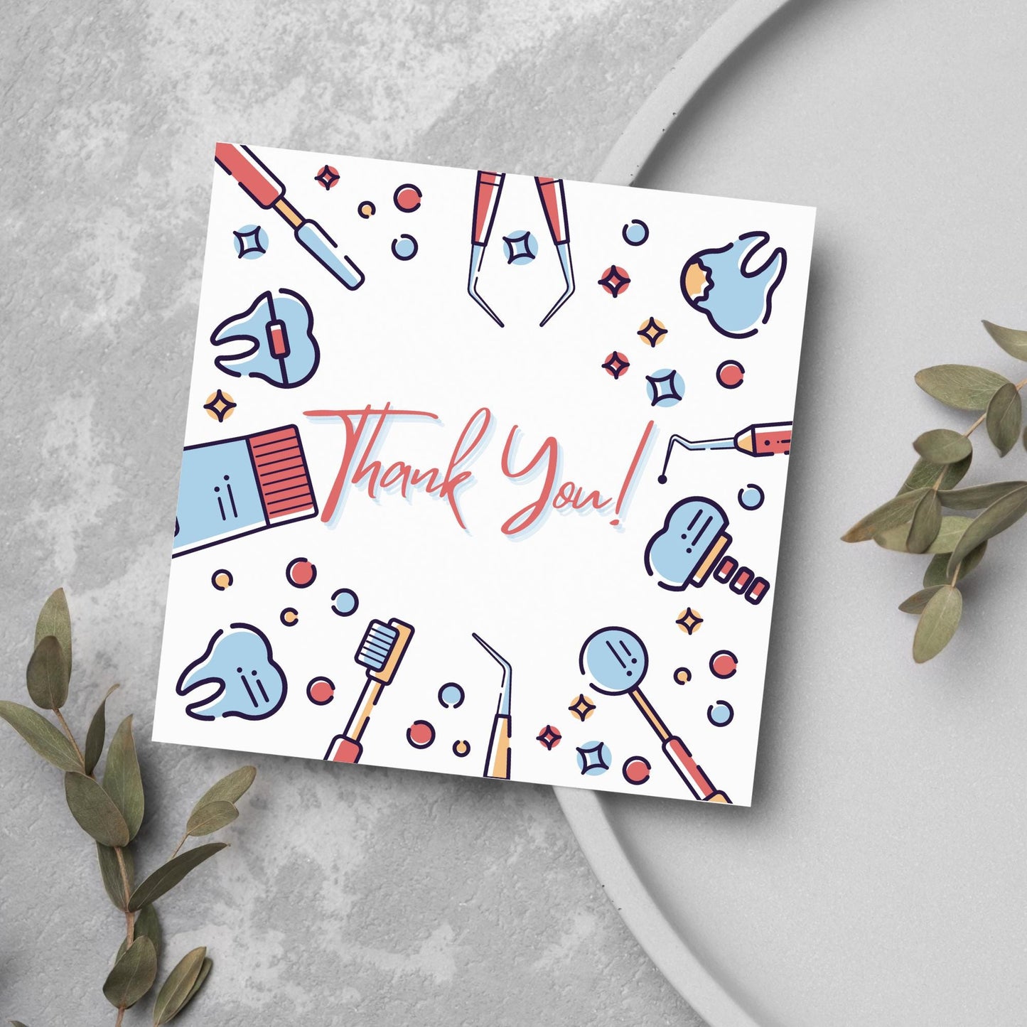 Thank You Card for Dentist, Card For Orthodontist, Dental Thank You Card, Thanks Dental Staff, Dentist Appreciation Card, Dental Nurse Card