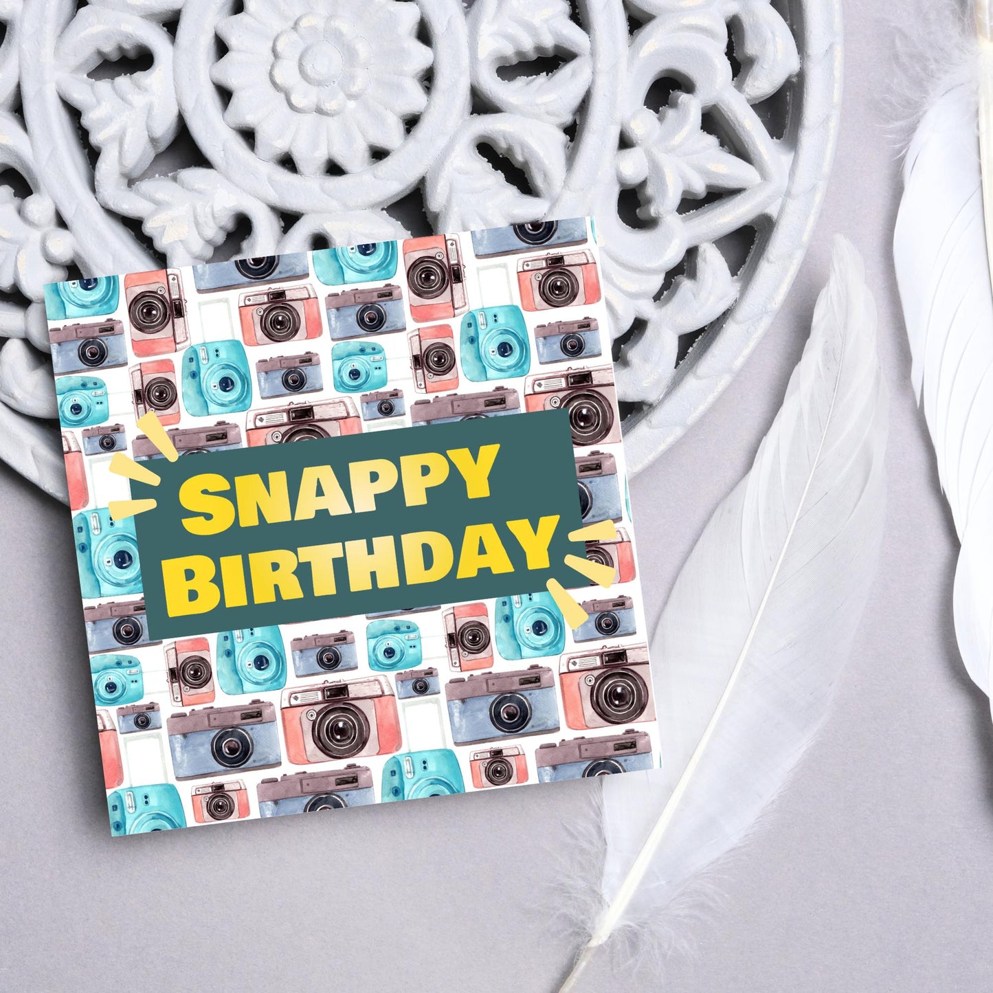 Photographer Birthday Card, Camera design, Photography Card, Birthday Card, Camera Card, Card For Him, Card For Her, Photography Club Card