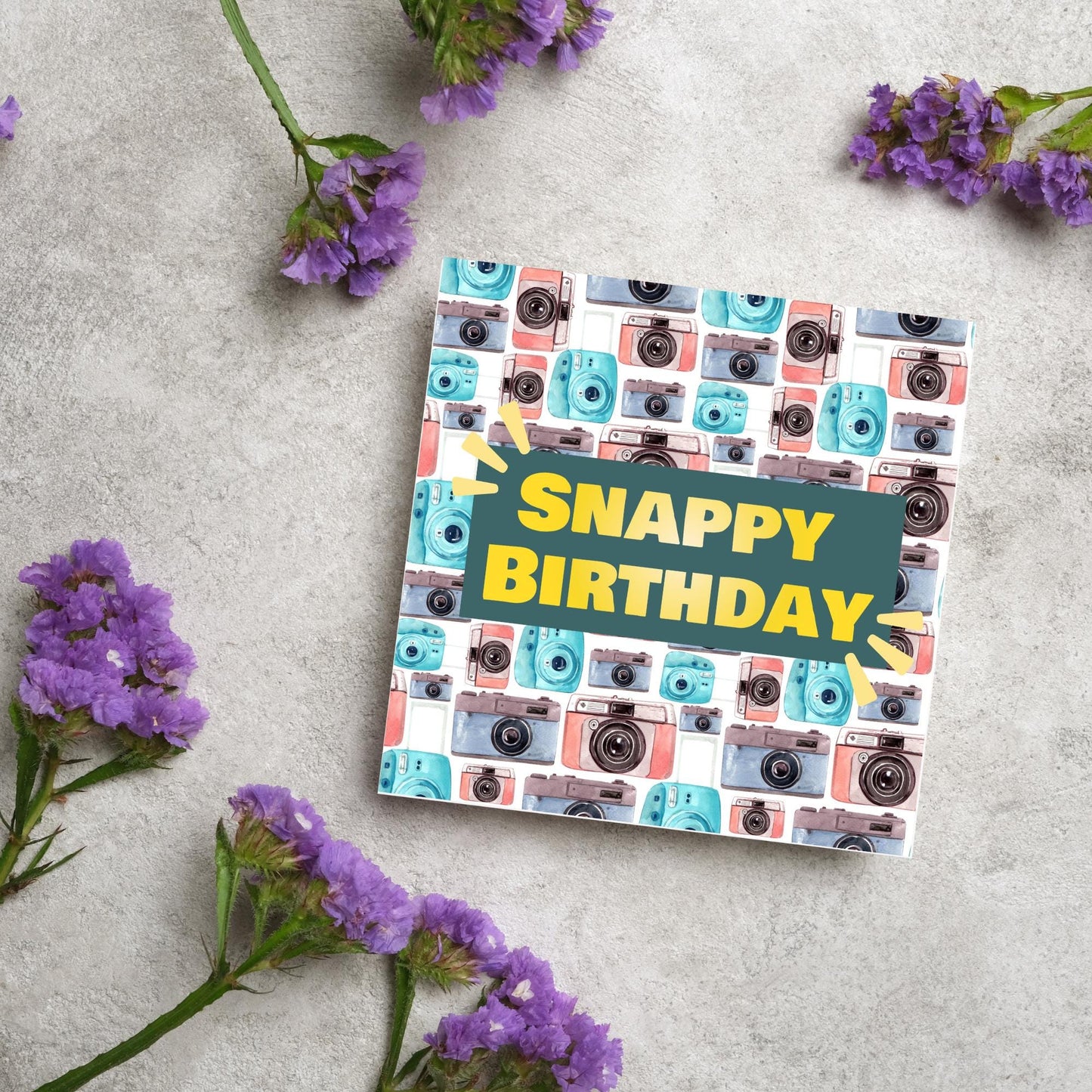 Photographer Birthday Card, Camera design, Photography Card, Birthday Card, Camera Card, Card For Him, Card For Her, Photography Club Card